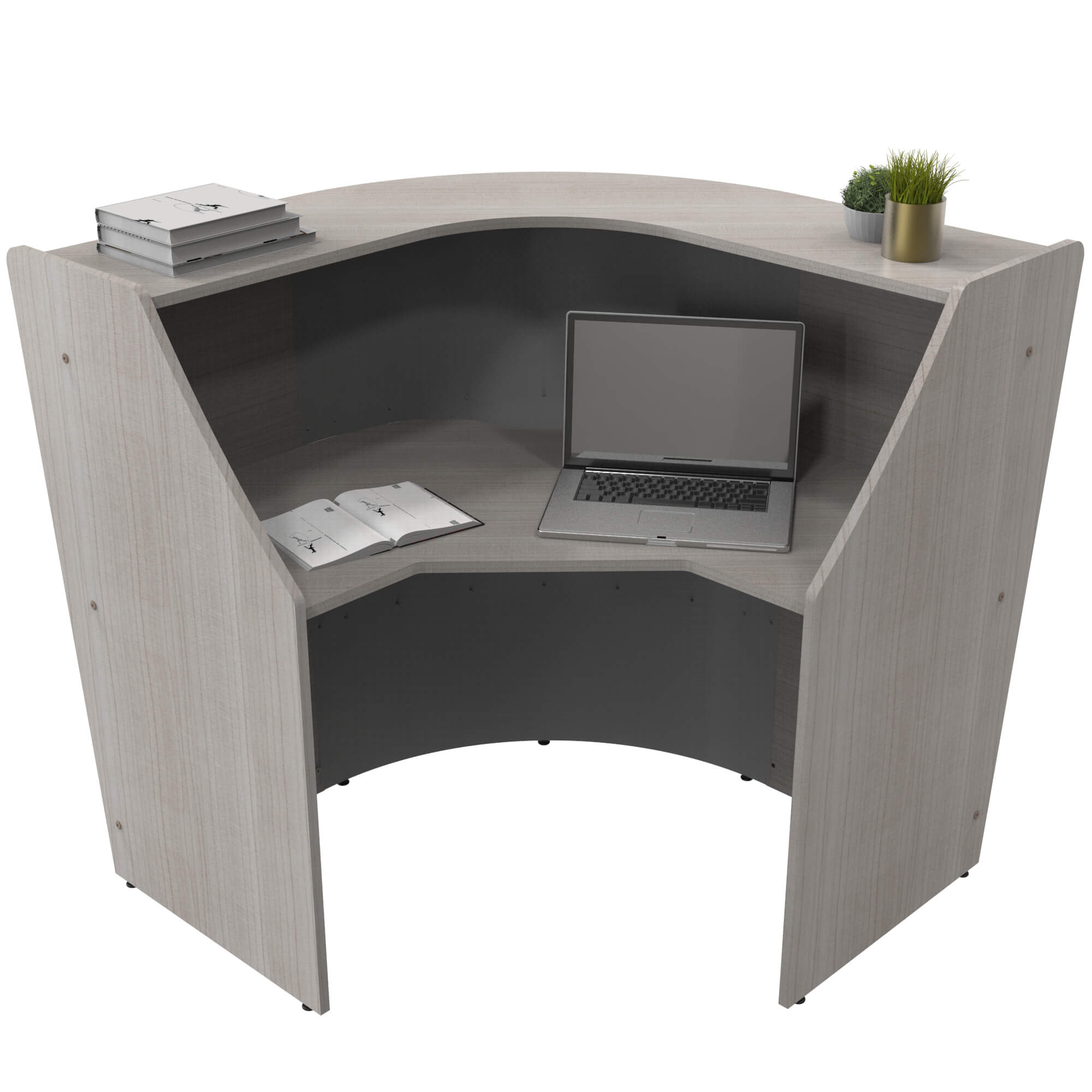 Li1 corner reception desk inside Li1 corner reception desk inside