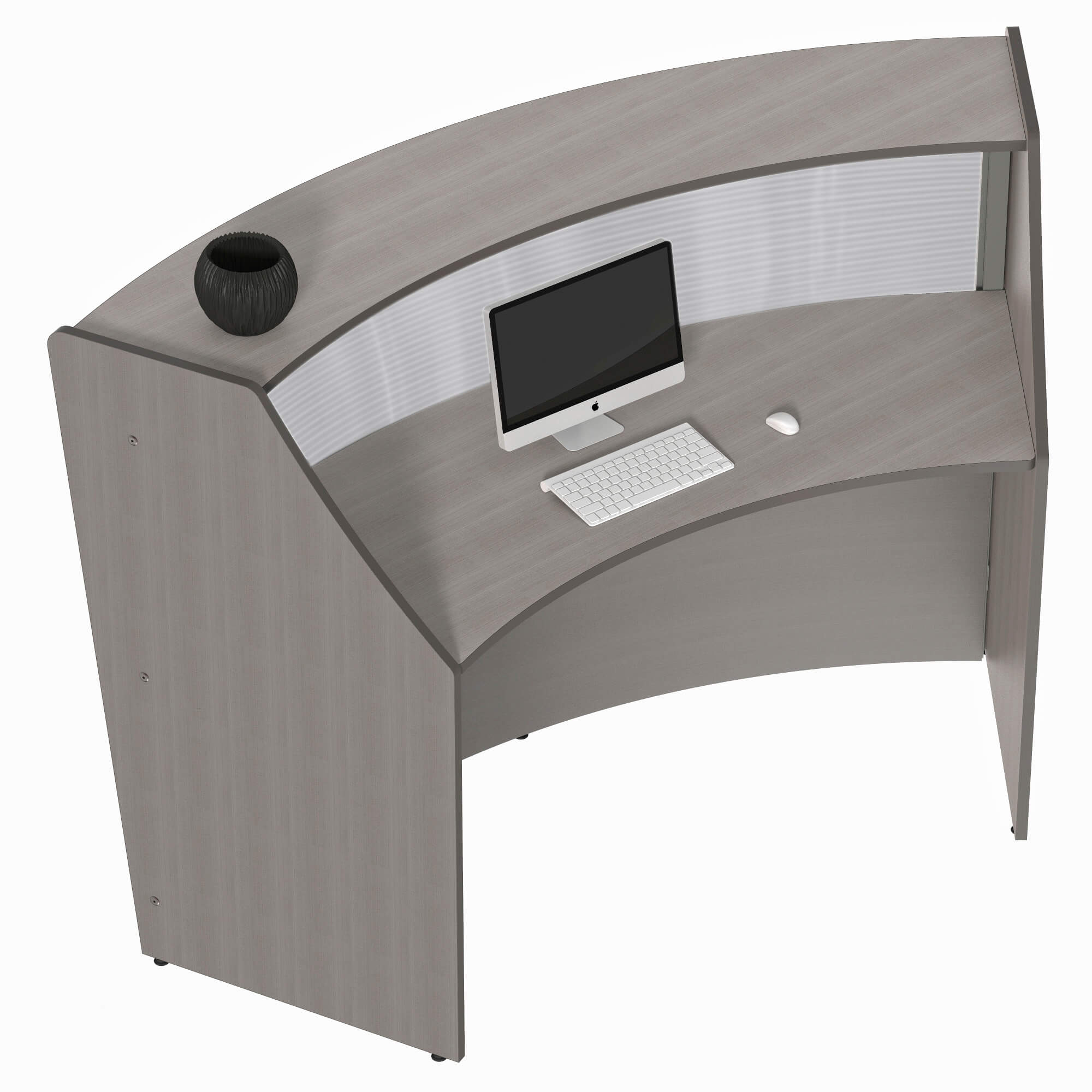 Li1 curved reception desk inside Li1 curved reception desk inside