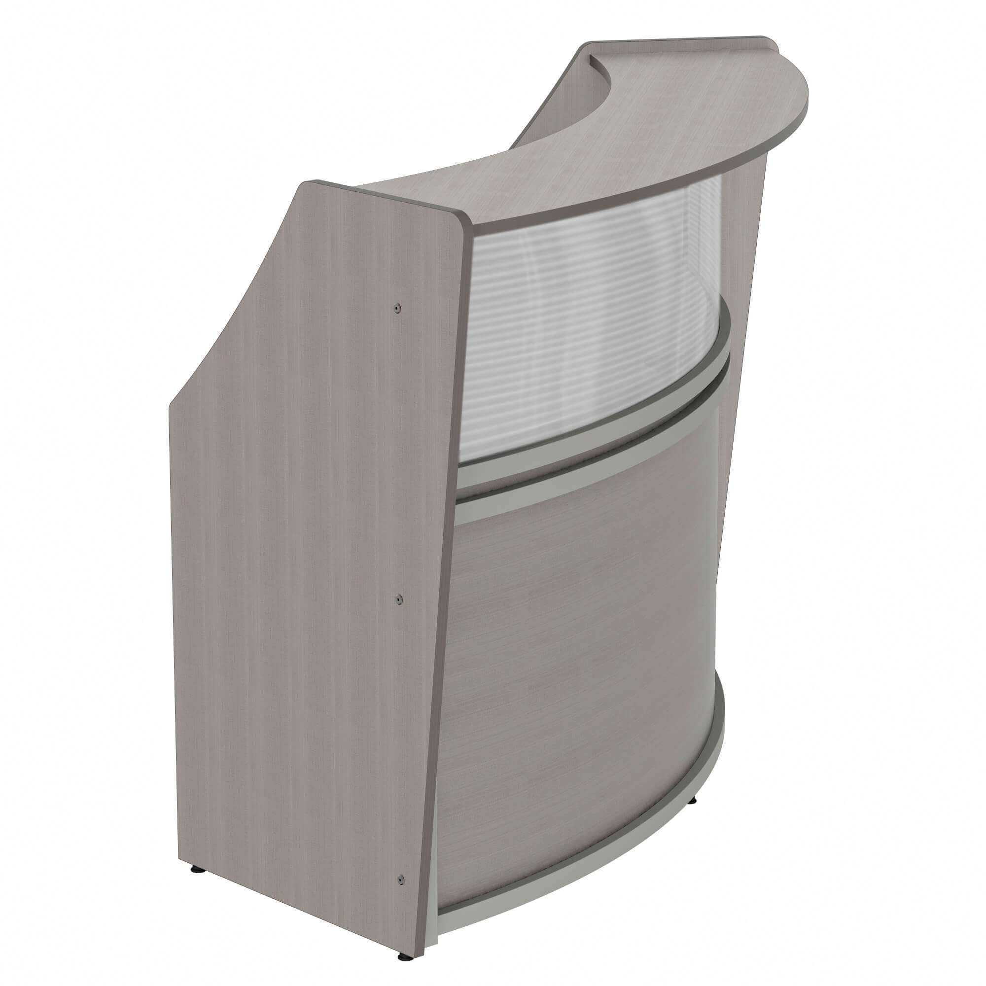 Li1 curved reception desk side Li1 curved reception desk side