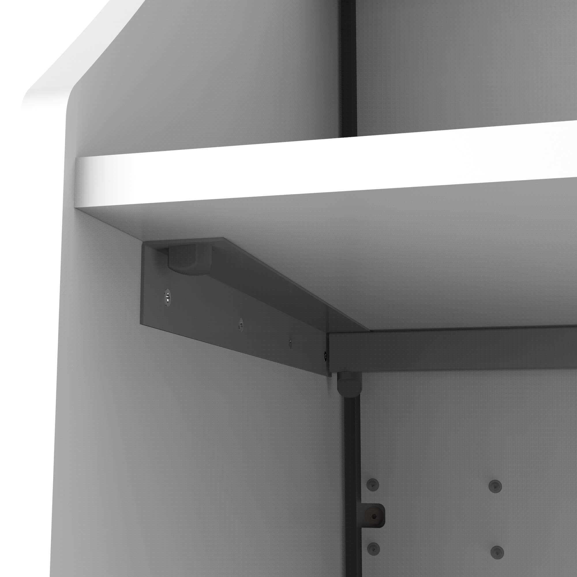 Li1 elegant small reception desk inside view assembly 1 Li1 elegant small reception desk inside view assembly 1