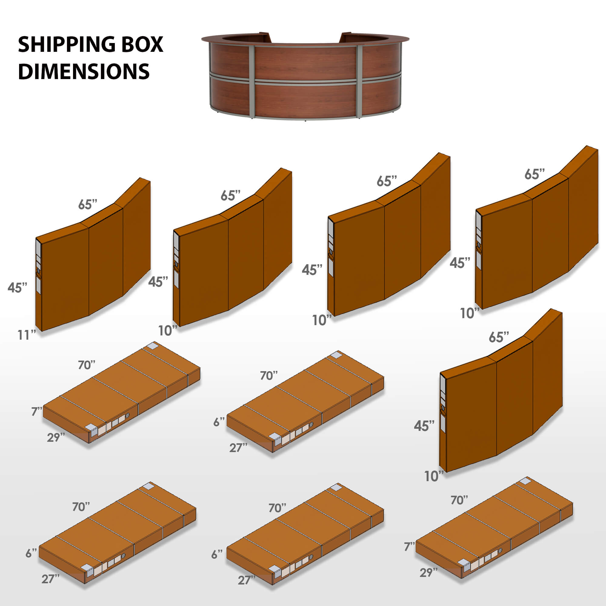Li1 round reception desk box dimensions 1 2 3 Li1 round reception desk box dimensions 1 2 3