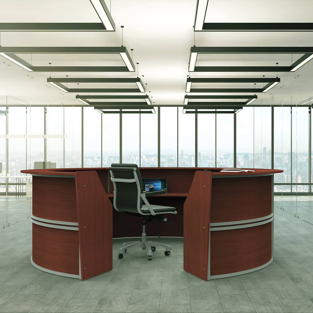Li1 round reception desk environment 2 Li1 round reception desk environment 2