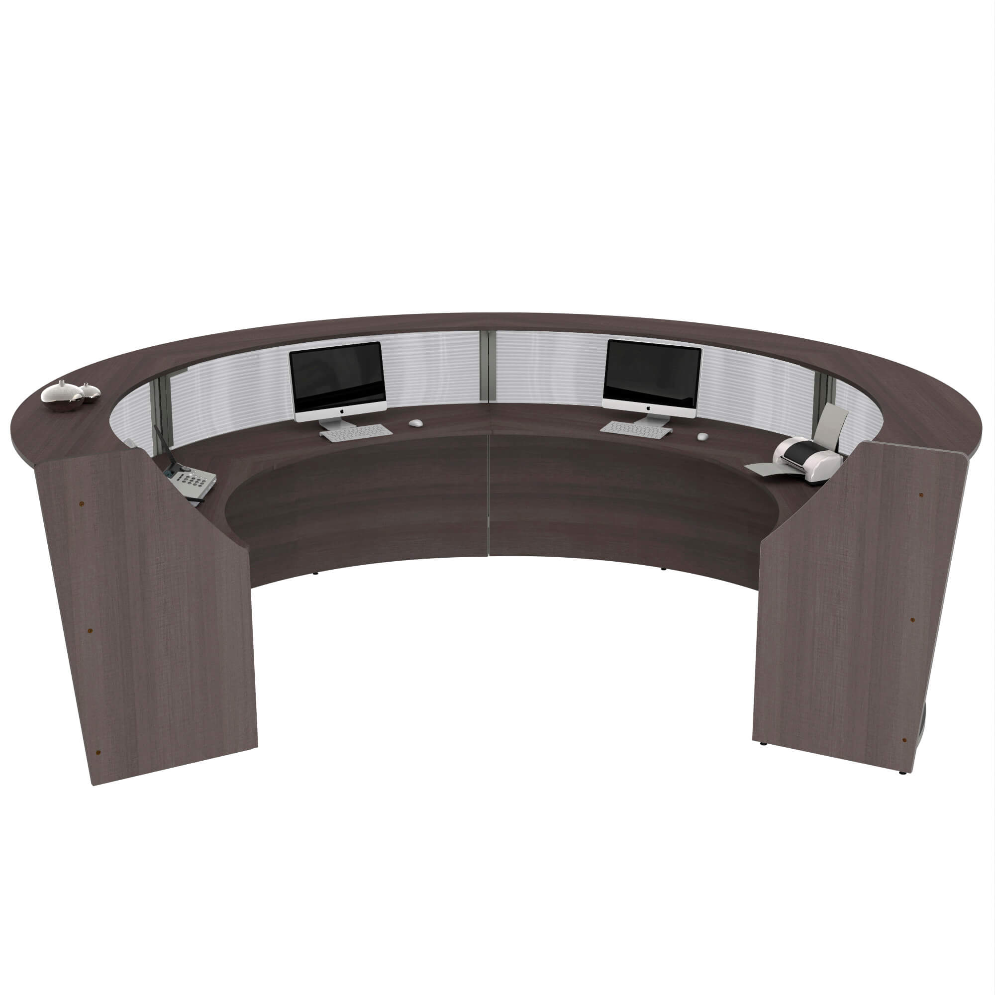 Li1 semi circular reception desk inside Li1 semi circular reception desk inside