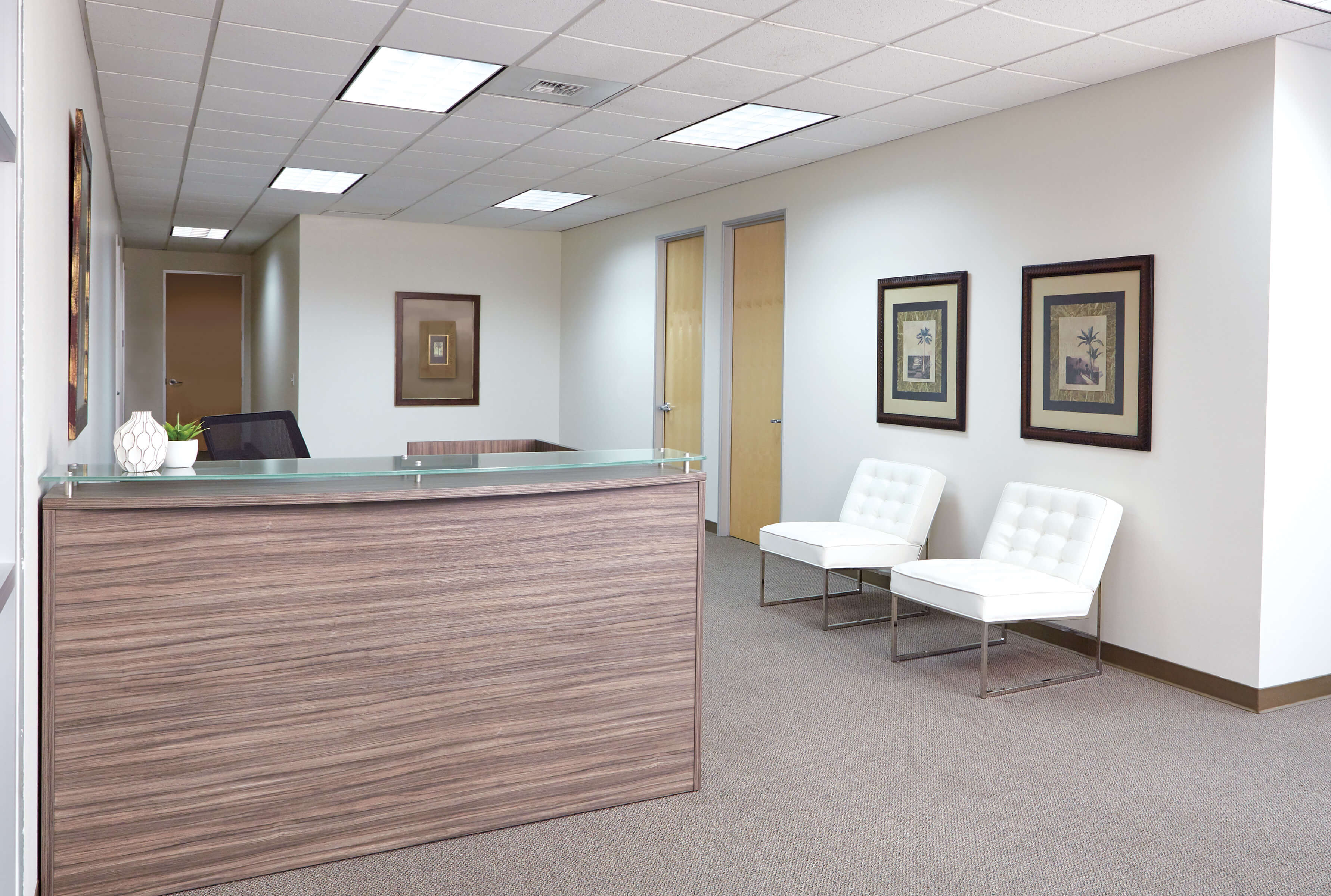 Office reception desk straight reception desk contemporary office reception desk urban walnut space view 1 Office reception desk straight reception desk contemporary office reception desk urban walnut space view 1
