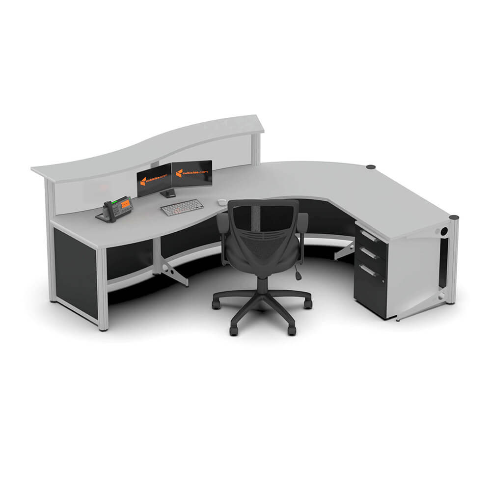 Reception desk arcwave curved reception desk up inside Reception desk arcwave curved reception desk up inside