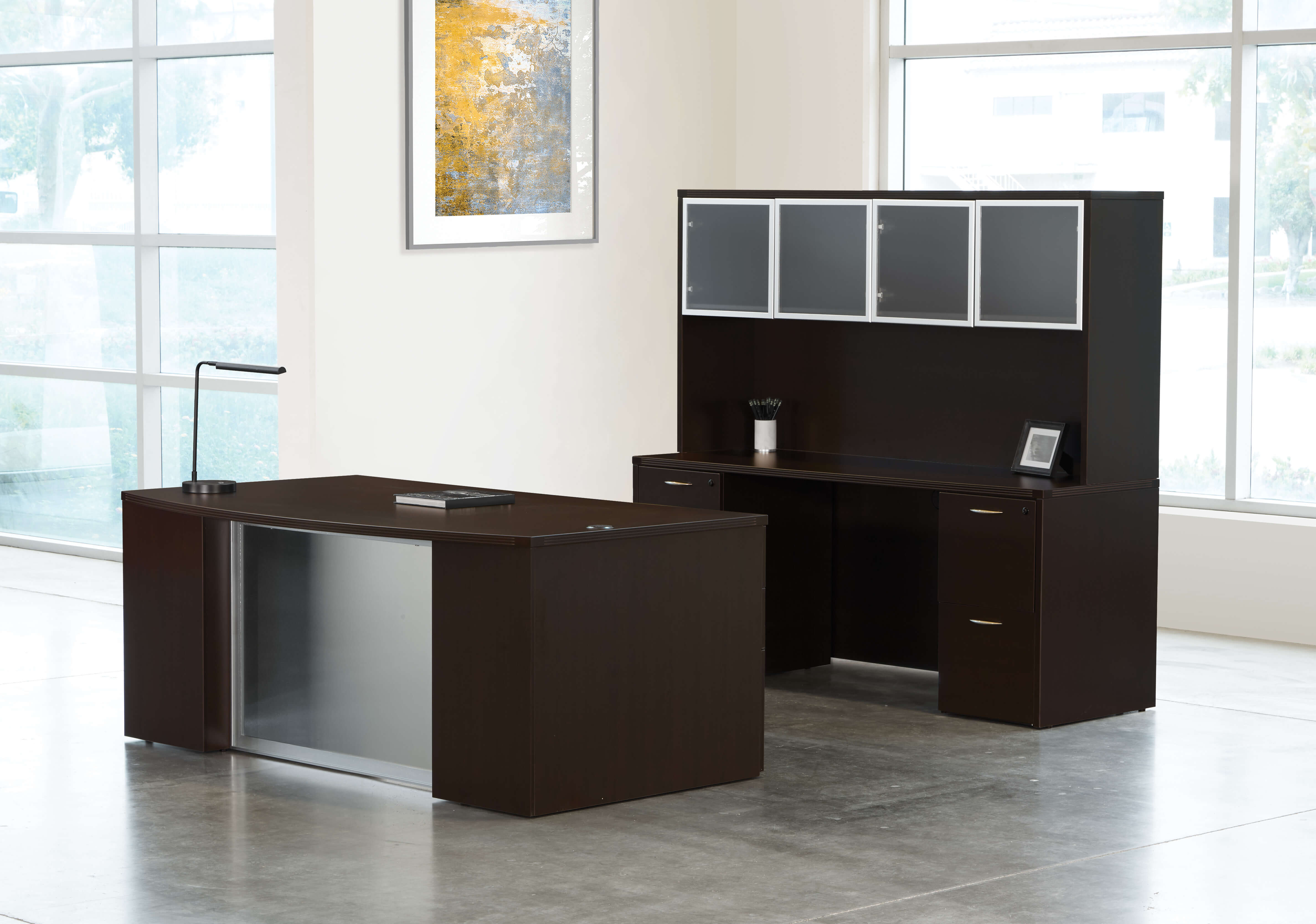 Straight office desk straight desk with hutch modern office desk set modern office desk set espresso space view 1 Straight office desk straight desk with hutch modern office desk set modern office desk set espresso space view 1