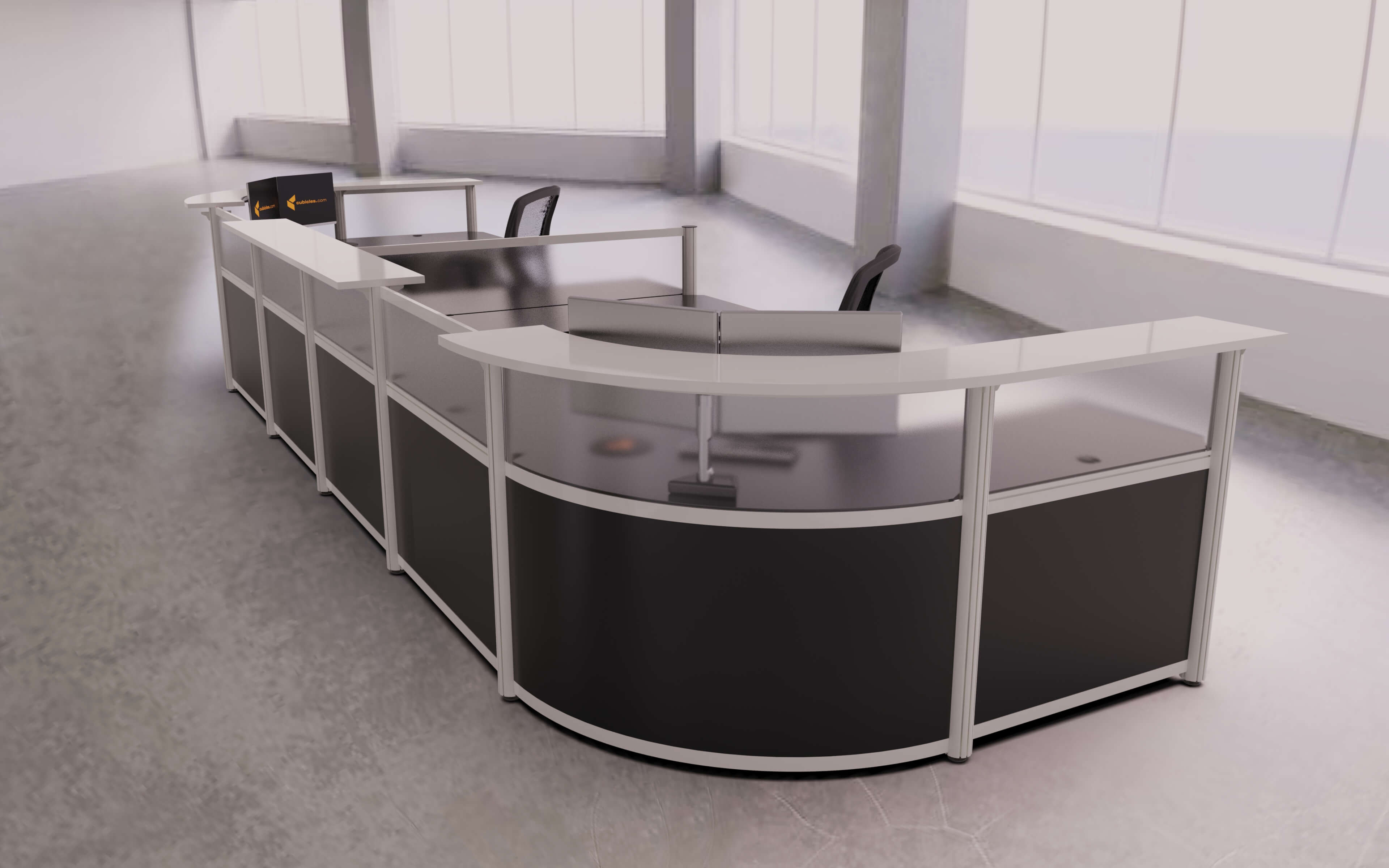 Symmetryflow office reception desk 2 person reception desk Symmetryflow office reception desk 2 person reception desk