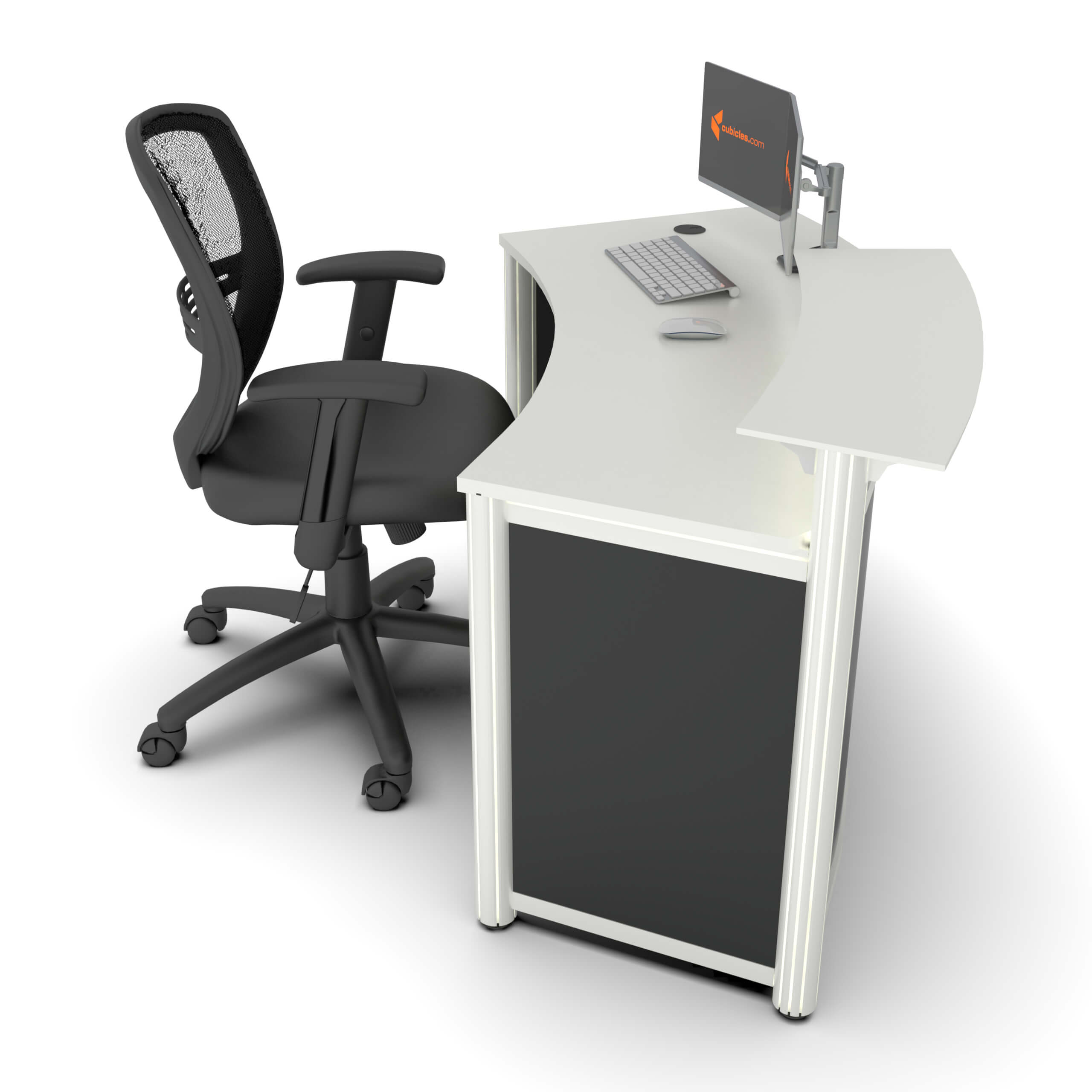 Tinyarc small reception desk lateral view Tinyarc small reception desk lateral view