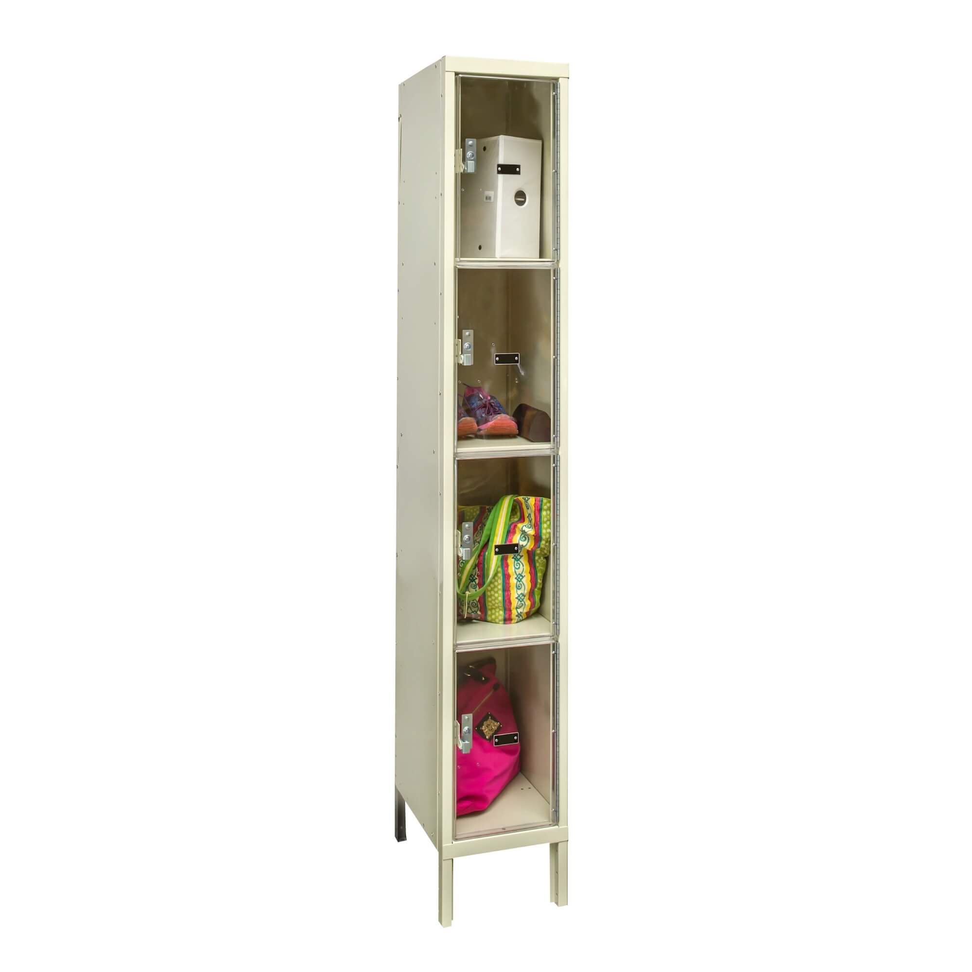 Transparente locker 4 tier fill view Transparente locker 4 tier fill view