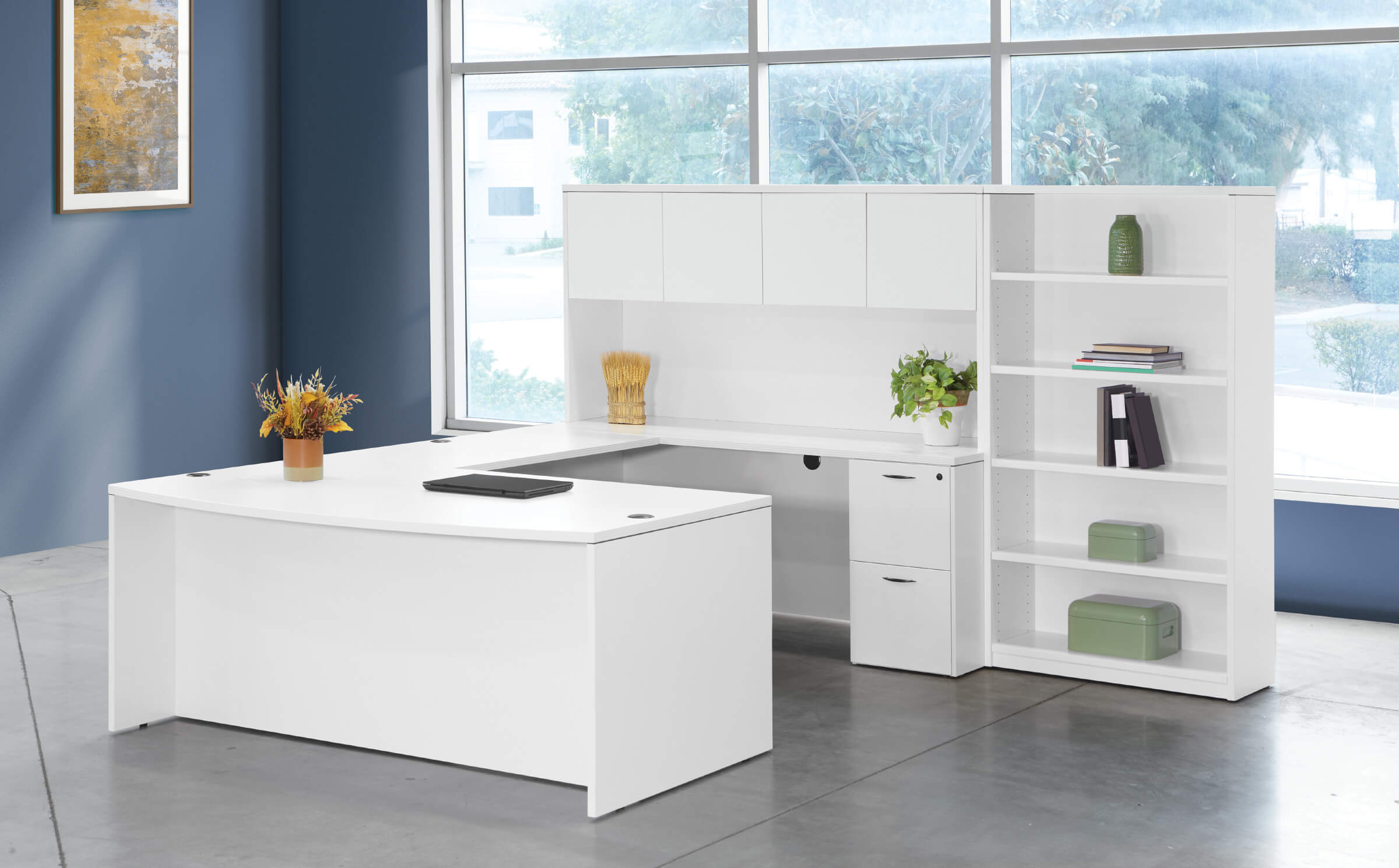 U shaped desk u shaped desk with hutch contemporary u shaped office desk white space view left U shaped desk u shaped desk with hutch contemporary u shaped office desk white space view left