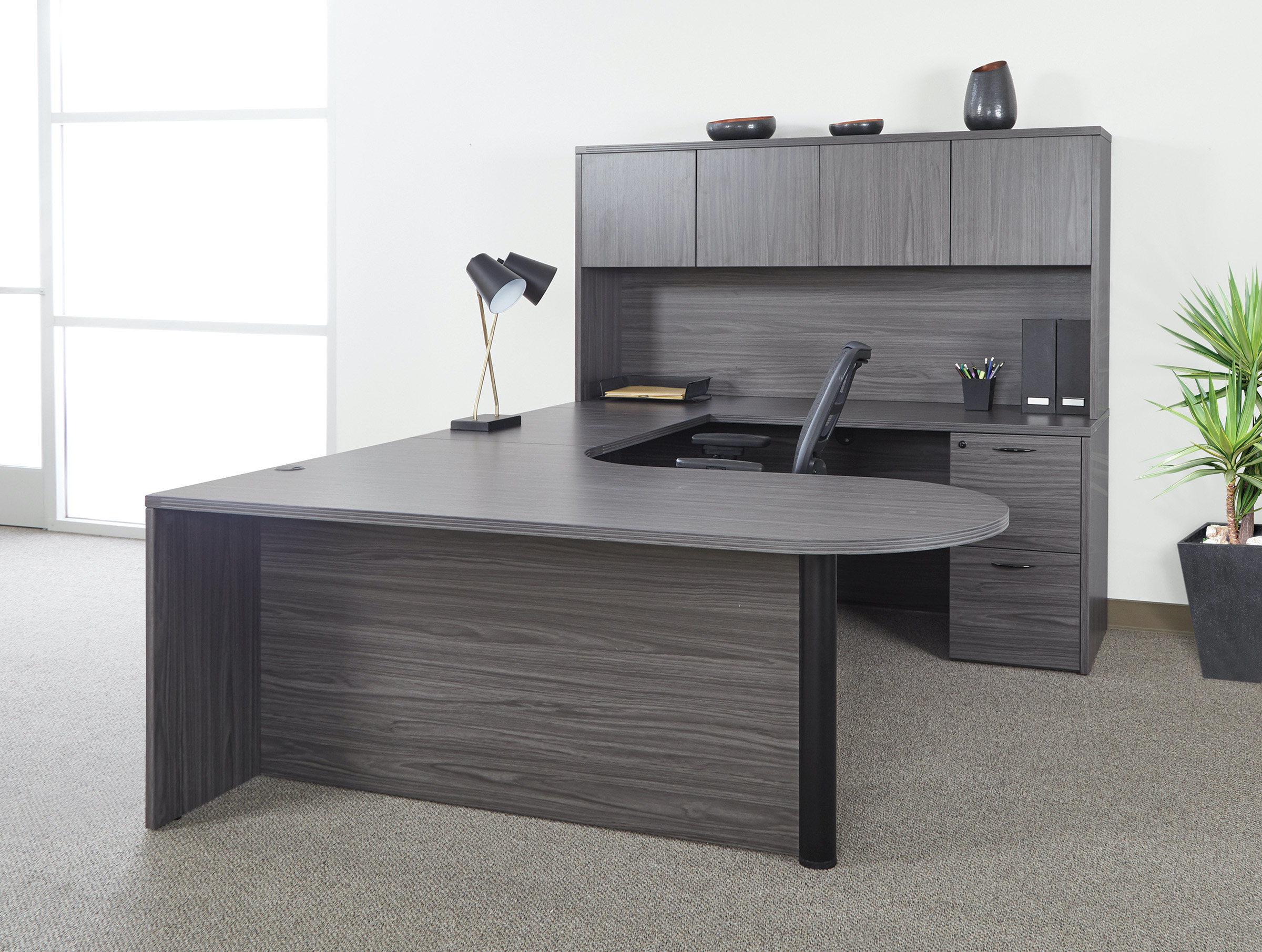 U shaped desk u shaped desk with hutch modern u shaped desk with hutch slate grey space view left 1 U shaped desk u shaped desk with hutch modern u shaped desk with hutch slate grey space view left 1