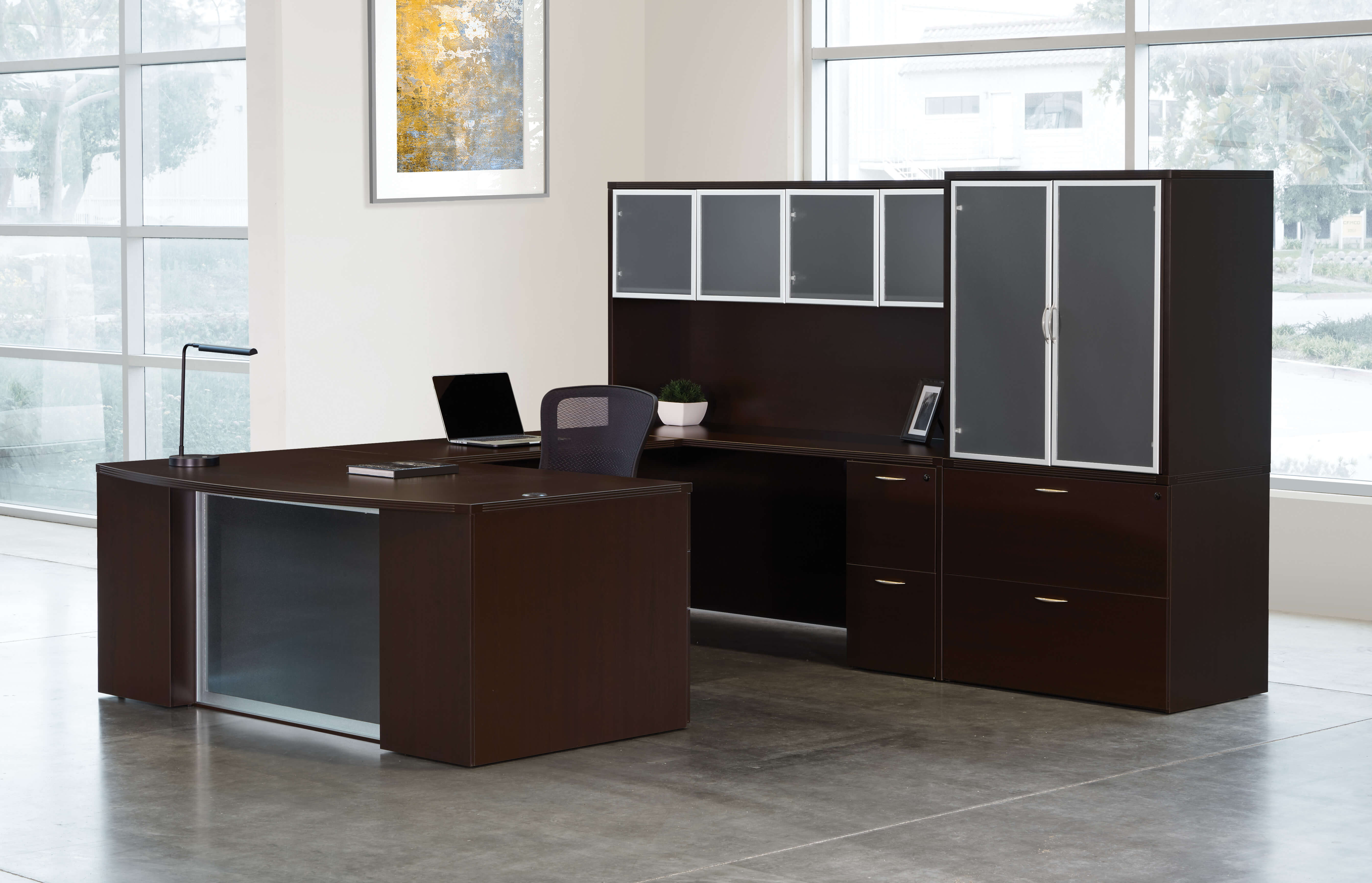 U shaped desk u shaped desk with hutch modern u shaped executive desk espresso space view 2 U shaped desk u shaped desk with hutch modern u shaped executive desk espresso space view 2