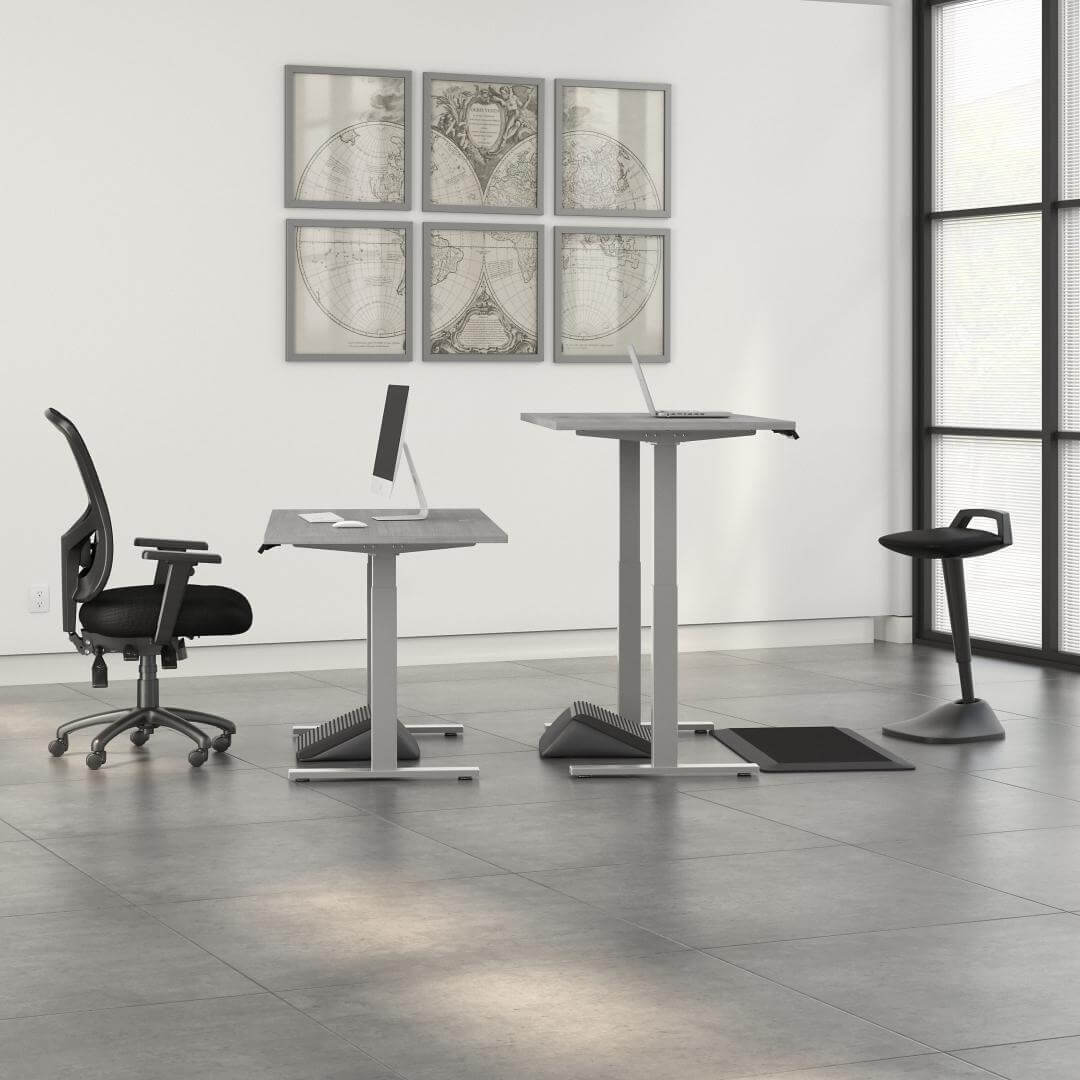 Sit and stand computer desk 60w x 30d heights Sit and stand computer desk 60w x 30d heights