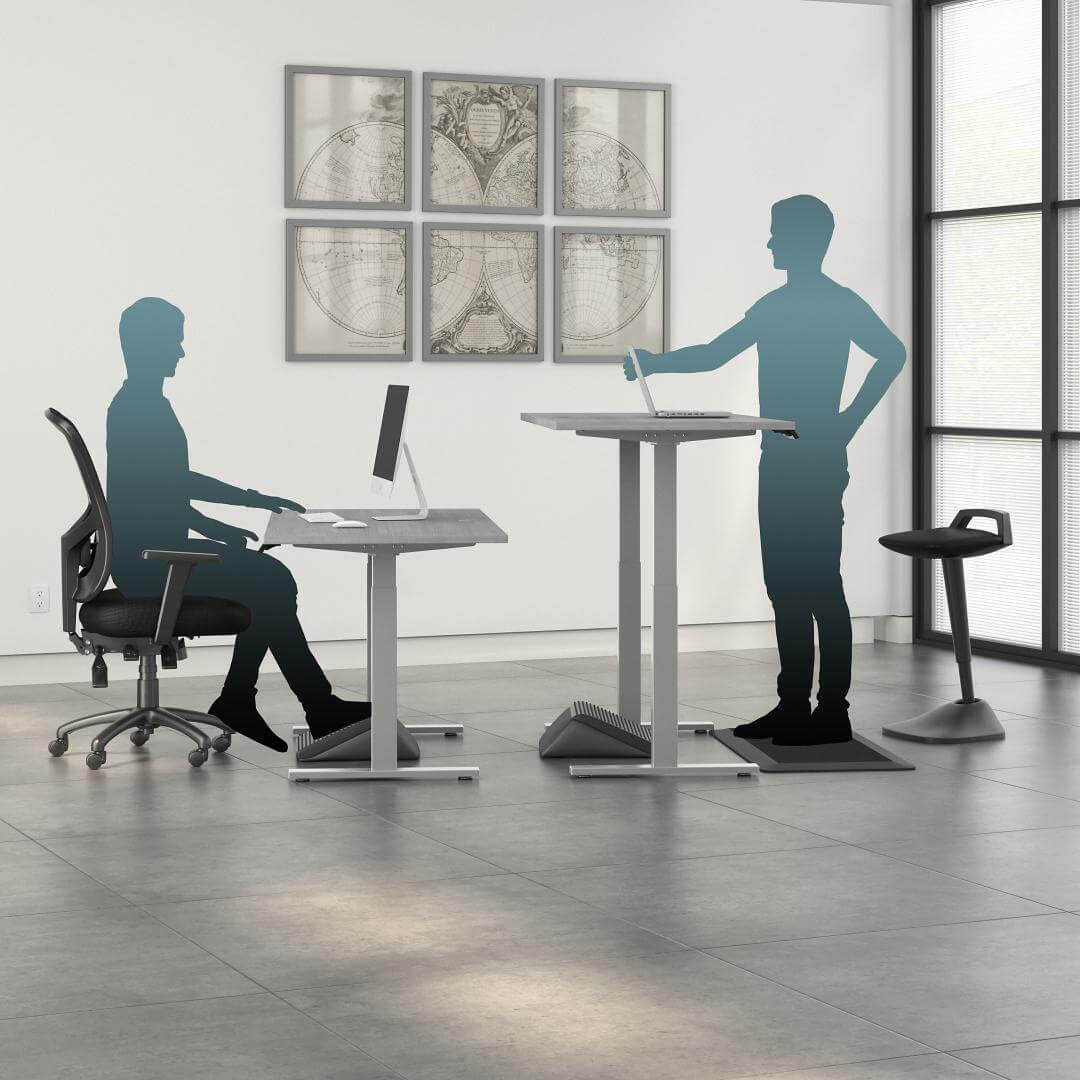 Sit and stand computer desk 60w x 30d usage Sit and stand computer desk 60w x 30d usage