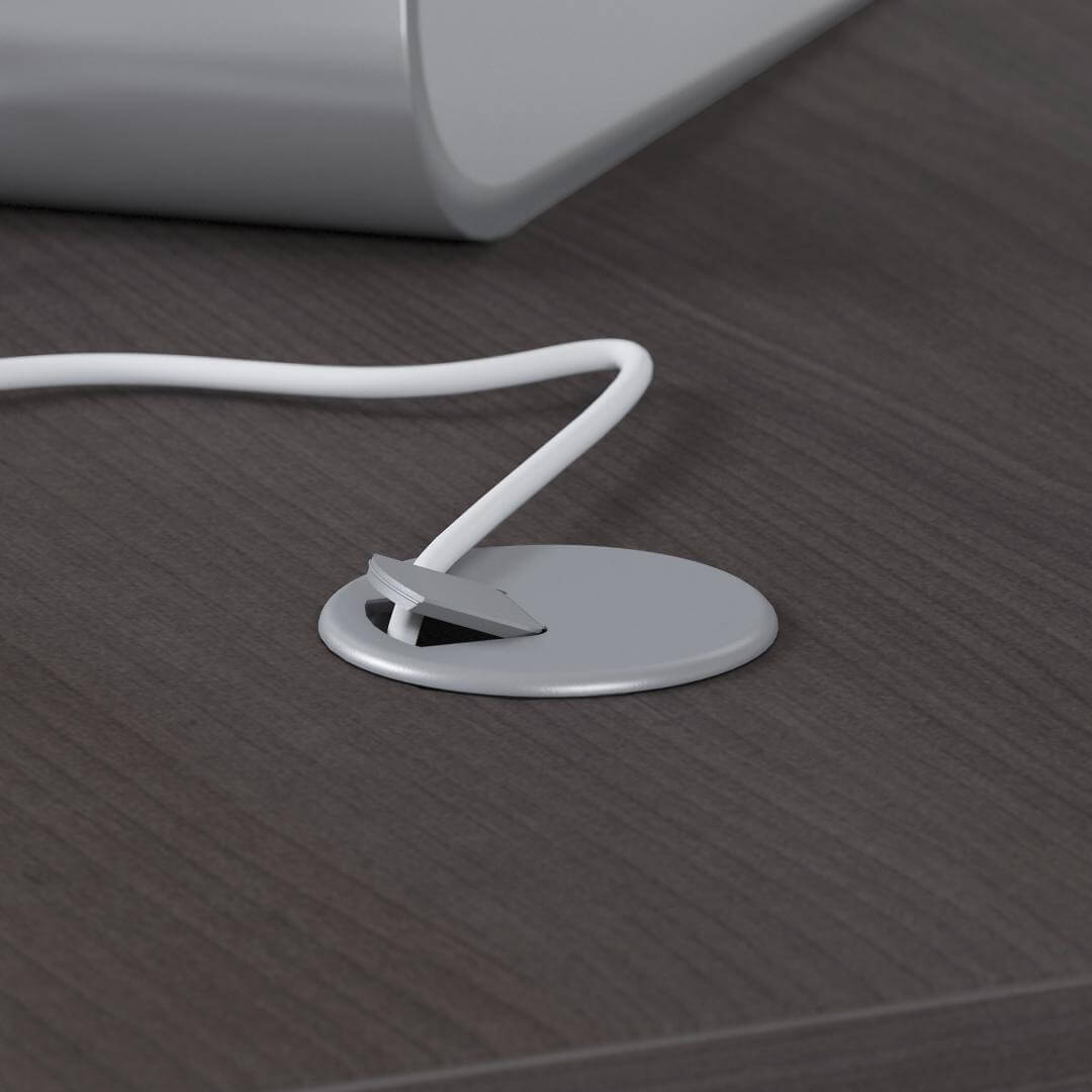 Sit and stand computer desk 72w x 30d grommet Sit and stand computer desk 72w x 30d grommet