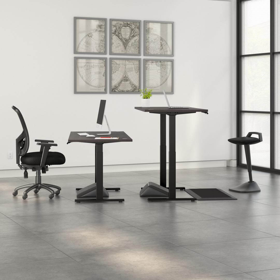 Sit and stand computer desk 72w x 30d heights Sit and stand computer desk 72w x 30d heights