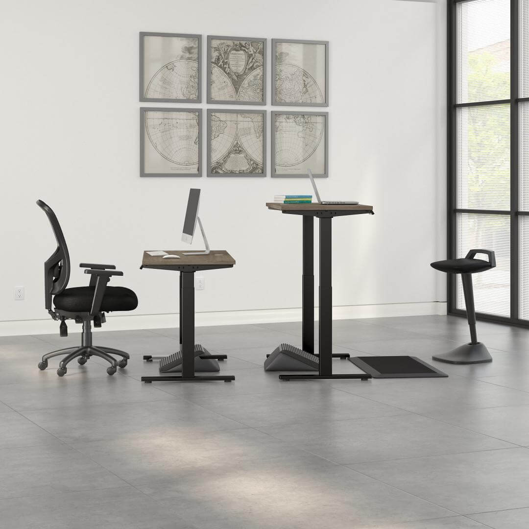 Sit and stand computer desks 48w x 24d positions Sit and stand computer desks 48w x 24d positions