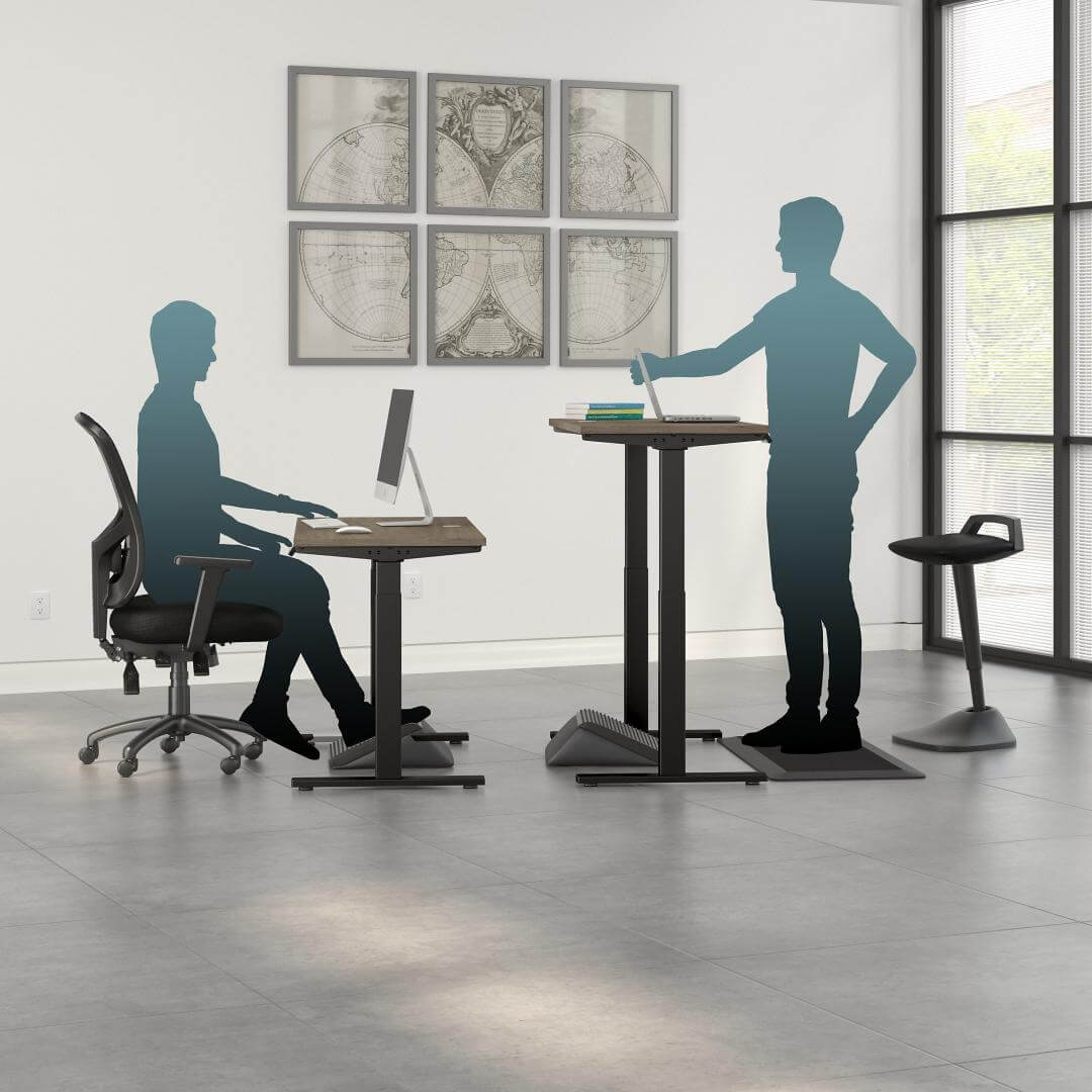 Sit and stand computer desks 48w x 24d usage Sit and stand computer desks 48w x 24d usage