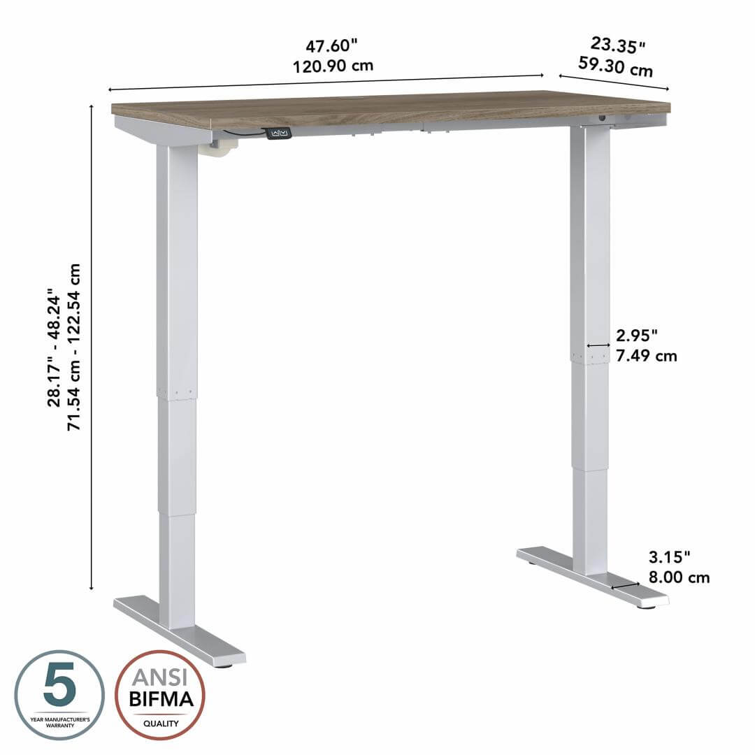 Sit stand desk adjustable 48w x 24d dimensions Sit stand desk adjustable 48w x 24d dimensions