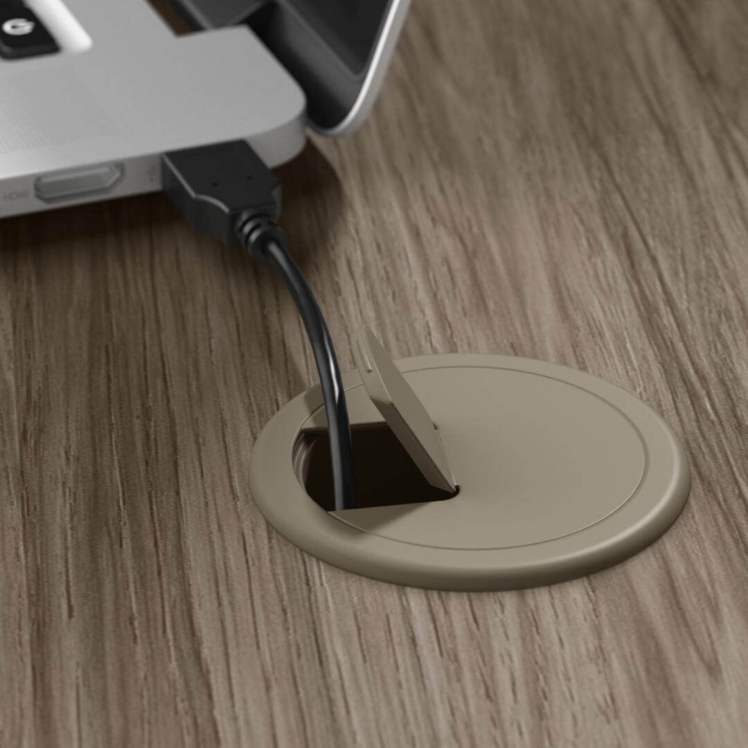Sit stand desk adjustable 48w x 24d grommet Sit stand desk adjustable 48w x 24d grommet