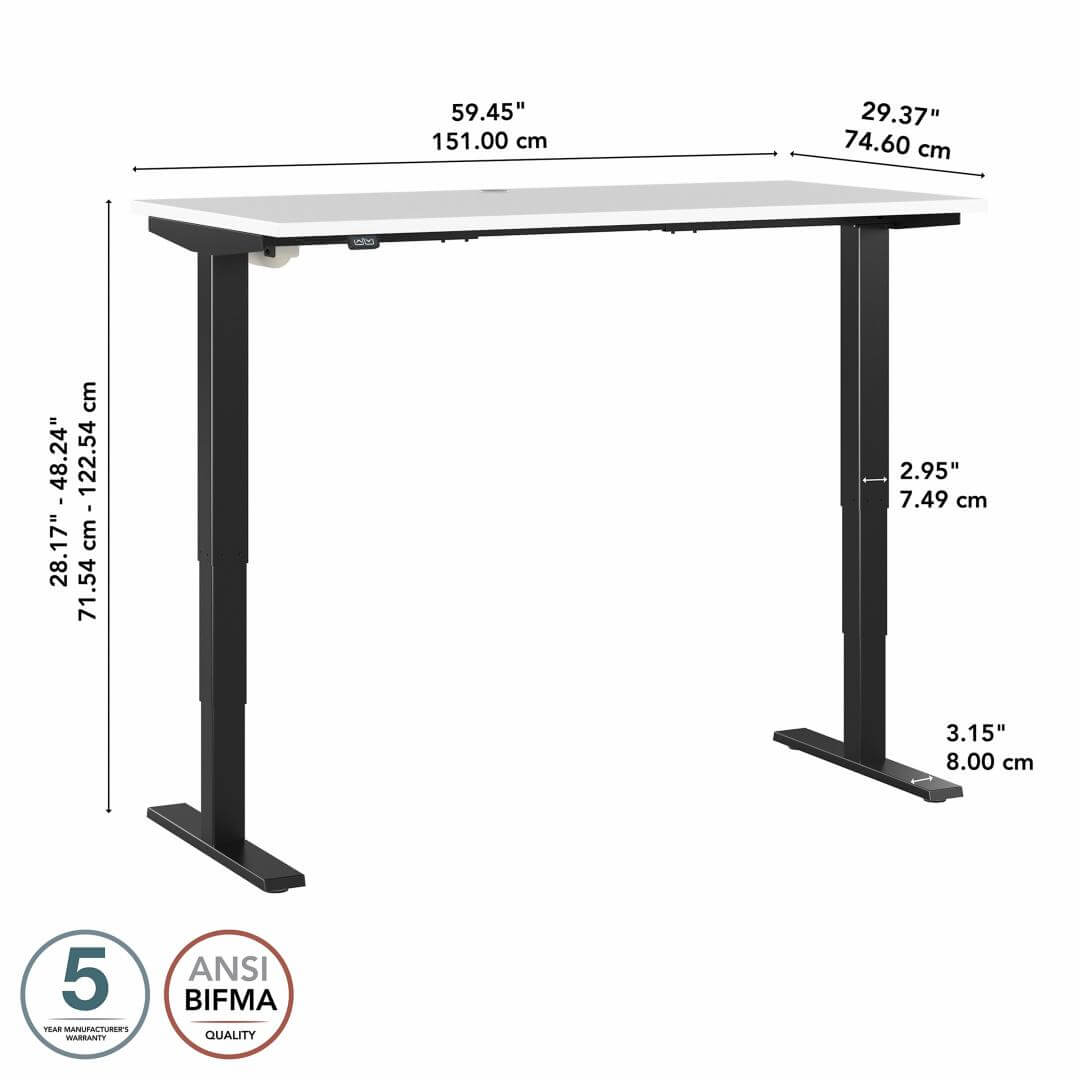 Sit stand desk adjustable 60w x 30d dimensions Sit stand desk adjustable 60w x 30d dimensions