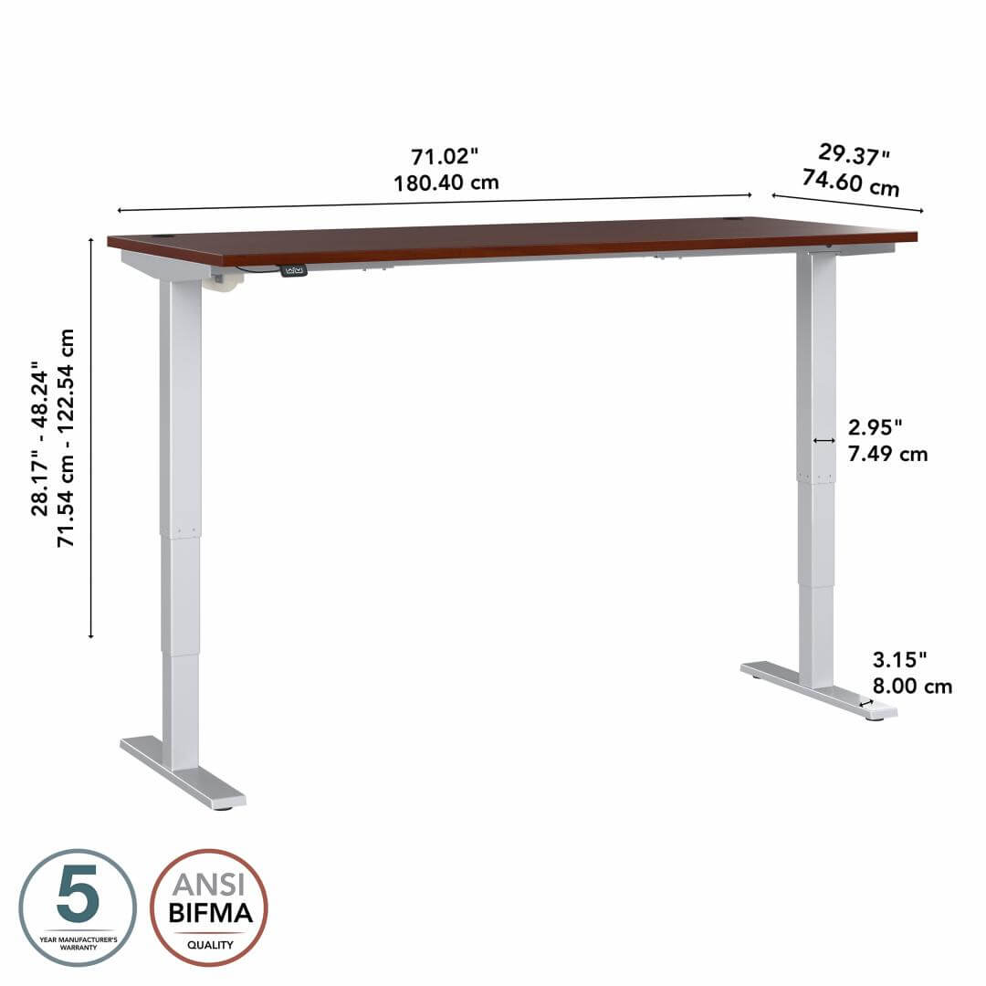 Sit stand desk adjustable 72w x 30d dimensions Sit stand desk adjustable 72w x 30d dimensions
