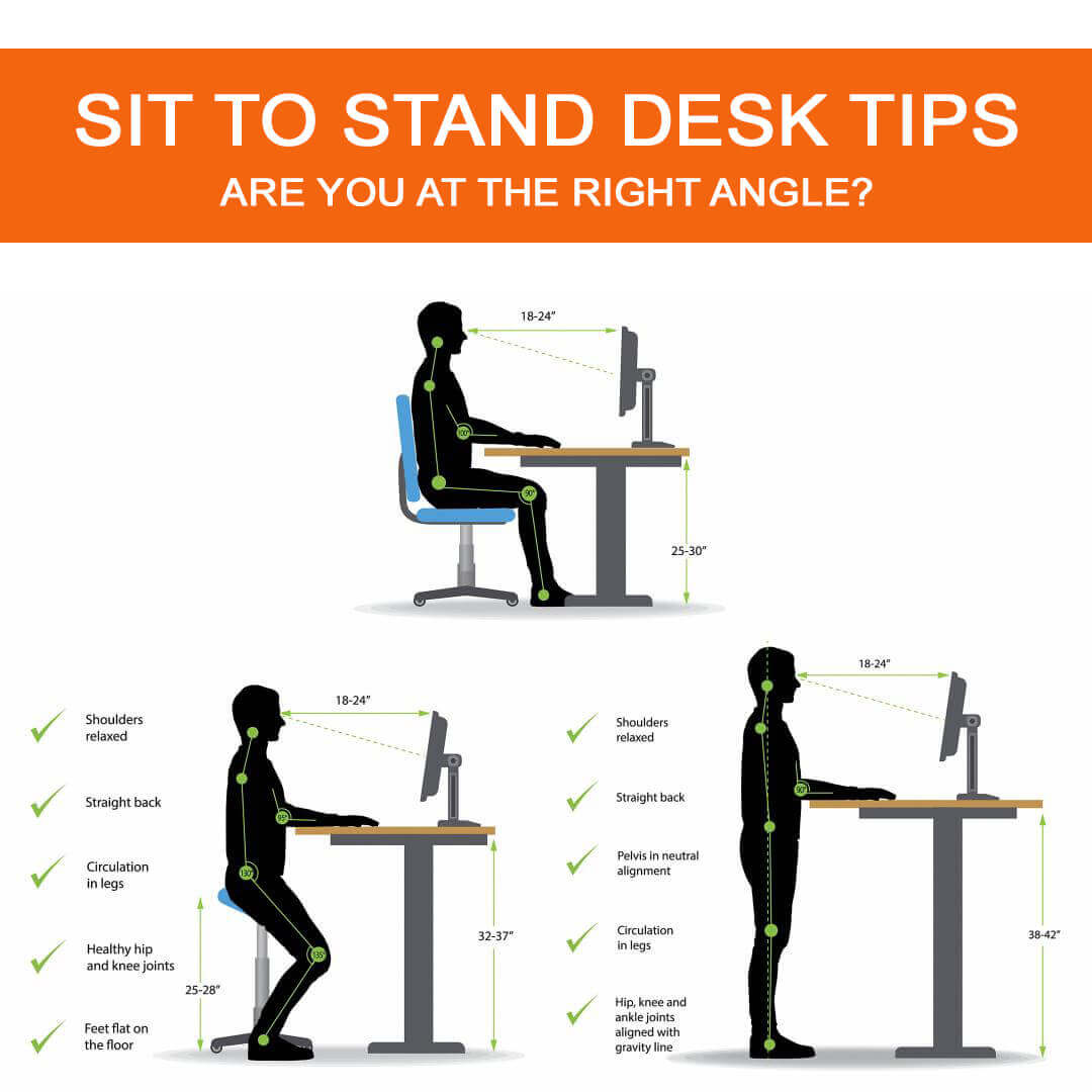 Sit stand desk adjustable 72w x 30d positions Sit stand desk adjustable 72w x 30d positions