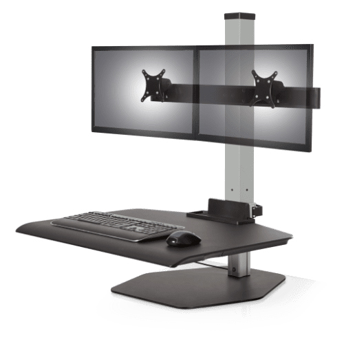 Sit to stand desk riser CUB WNST 2 124 DCL Sit to stand desk riser CUB WNST 2 124 DCL