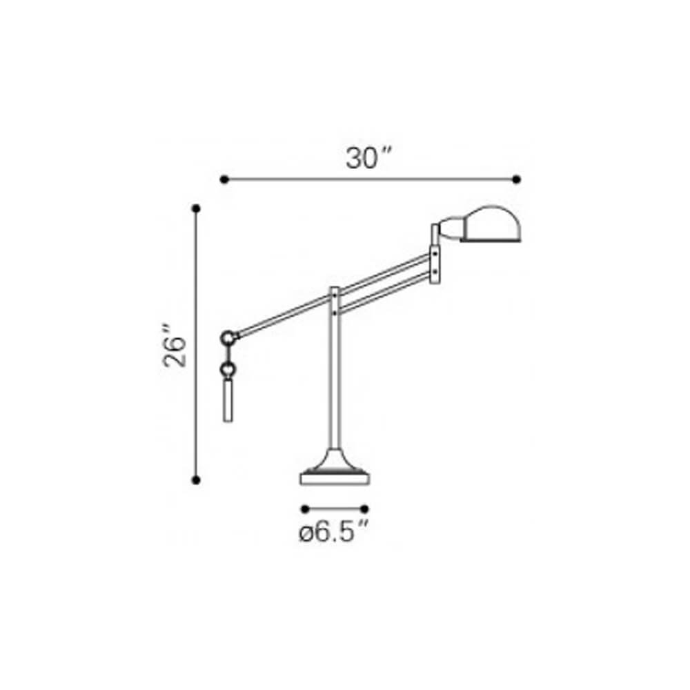 Small desk lamp with shade dimensions view Small desk lamp with shade dimensions view