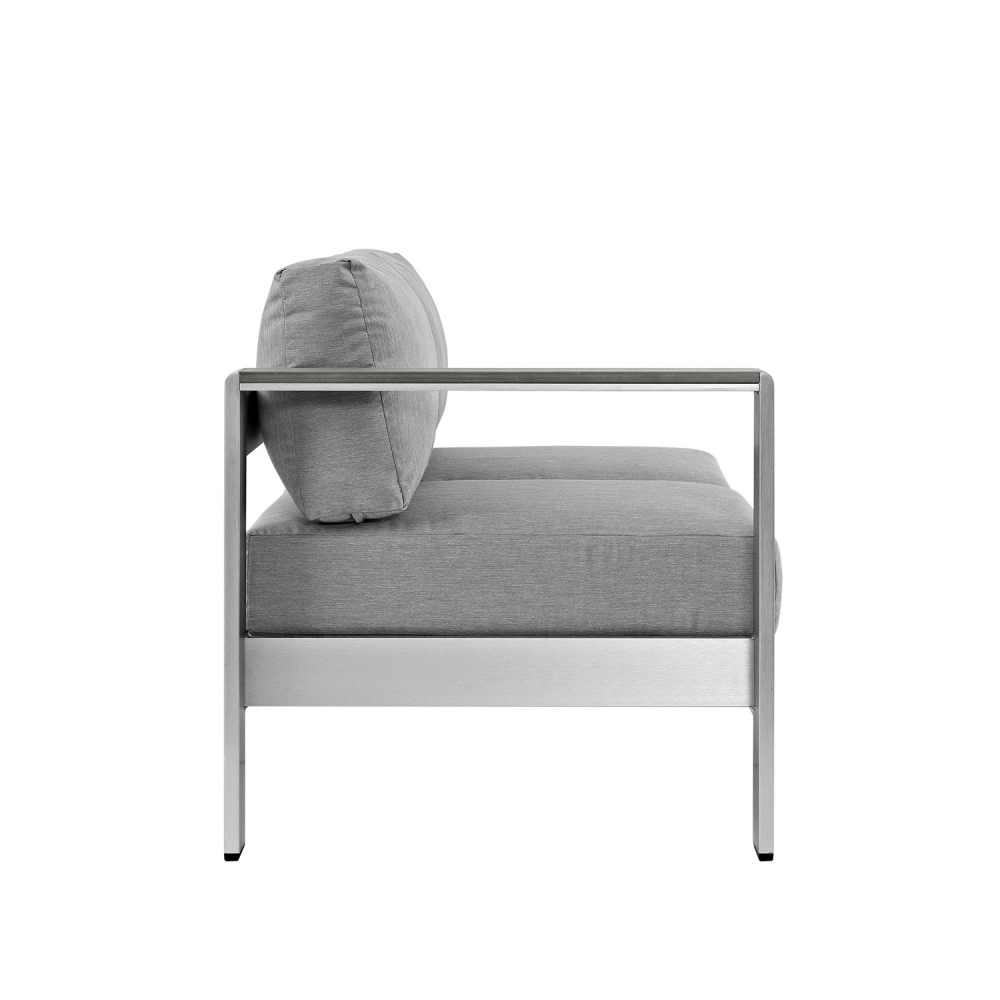 Small patio loveseat side view Small patio loveseat side view