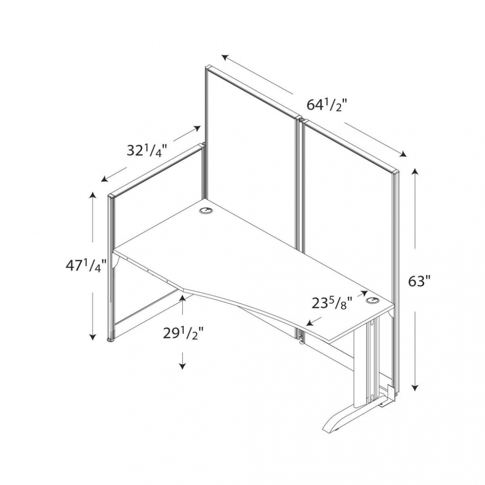 Stright cubicle workstation dimensions Stright cubicle workstation dimensions