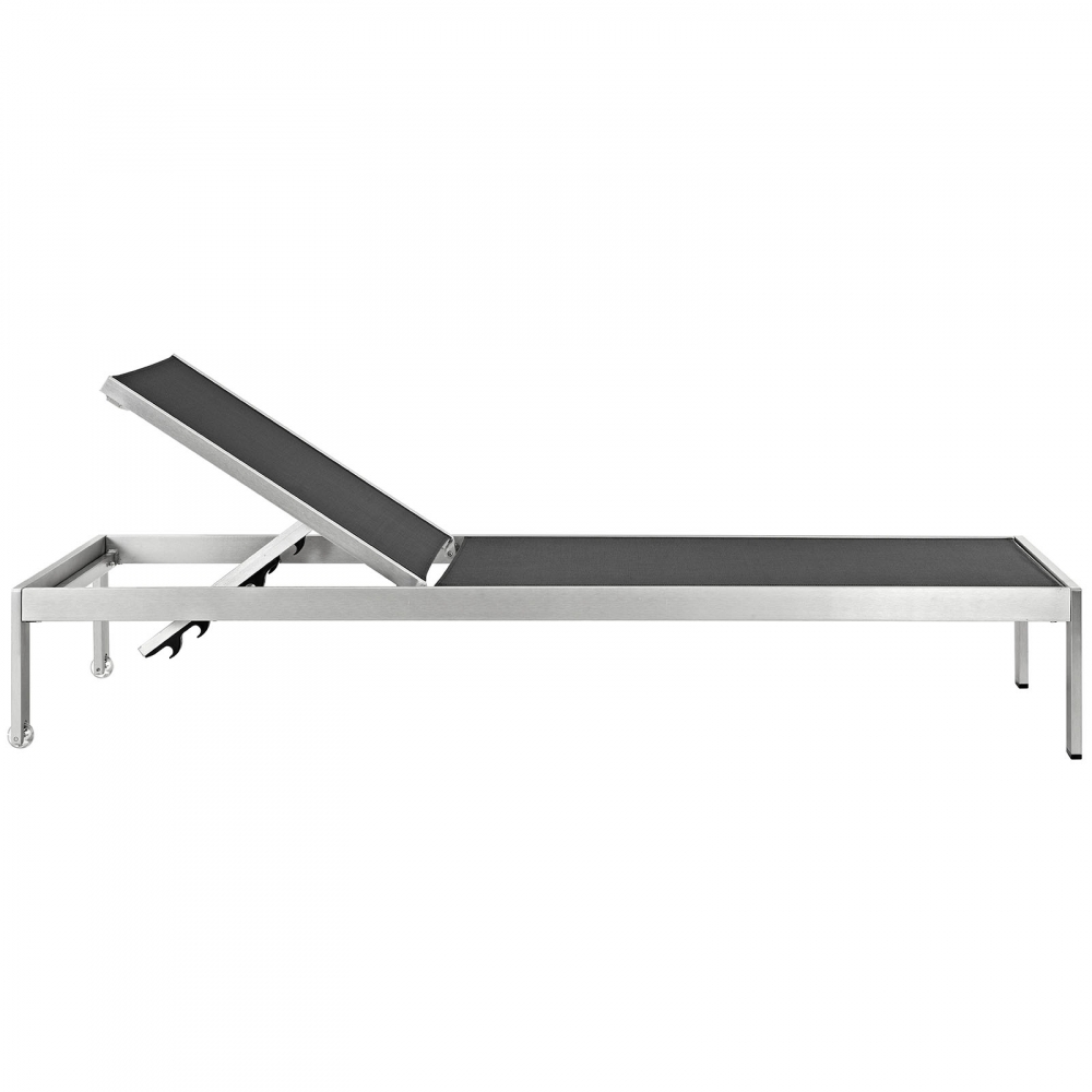 Textilene sun lounger side view Textilene sun lounger side view