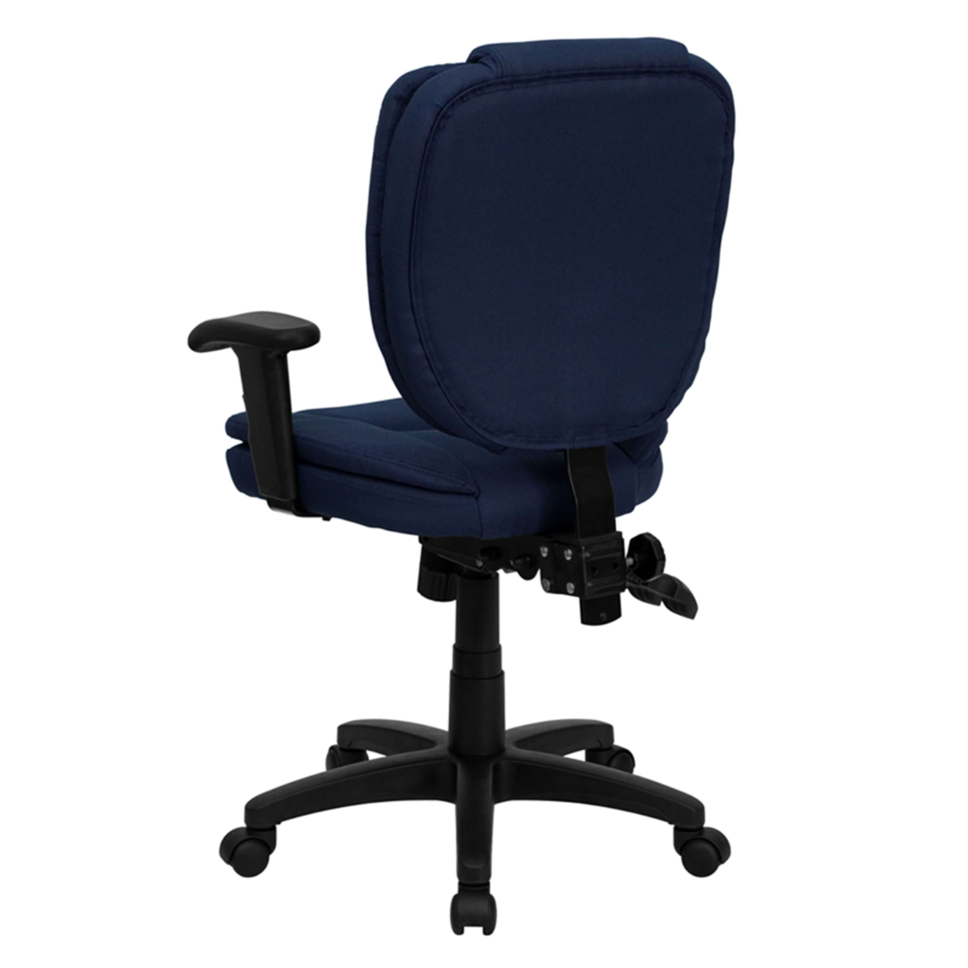 Traditional office chair rear view Traditional office chair rear view