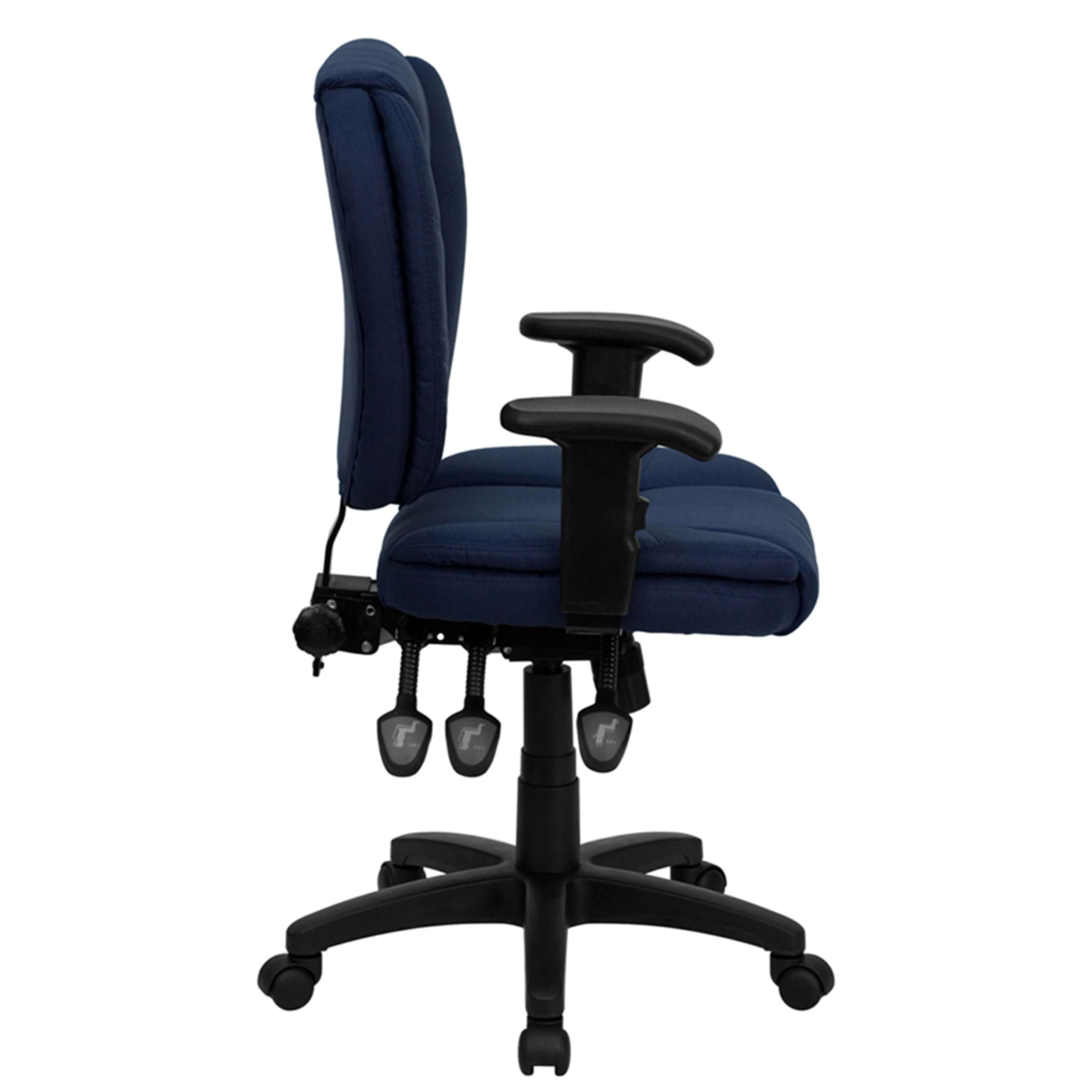 Traditional office chair side view Traditional office chair side view