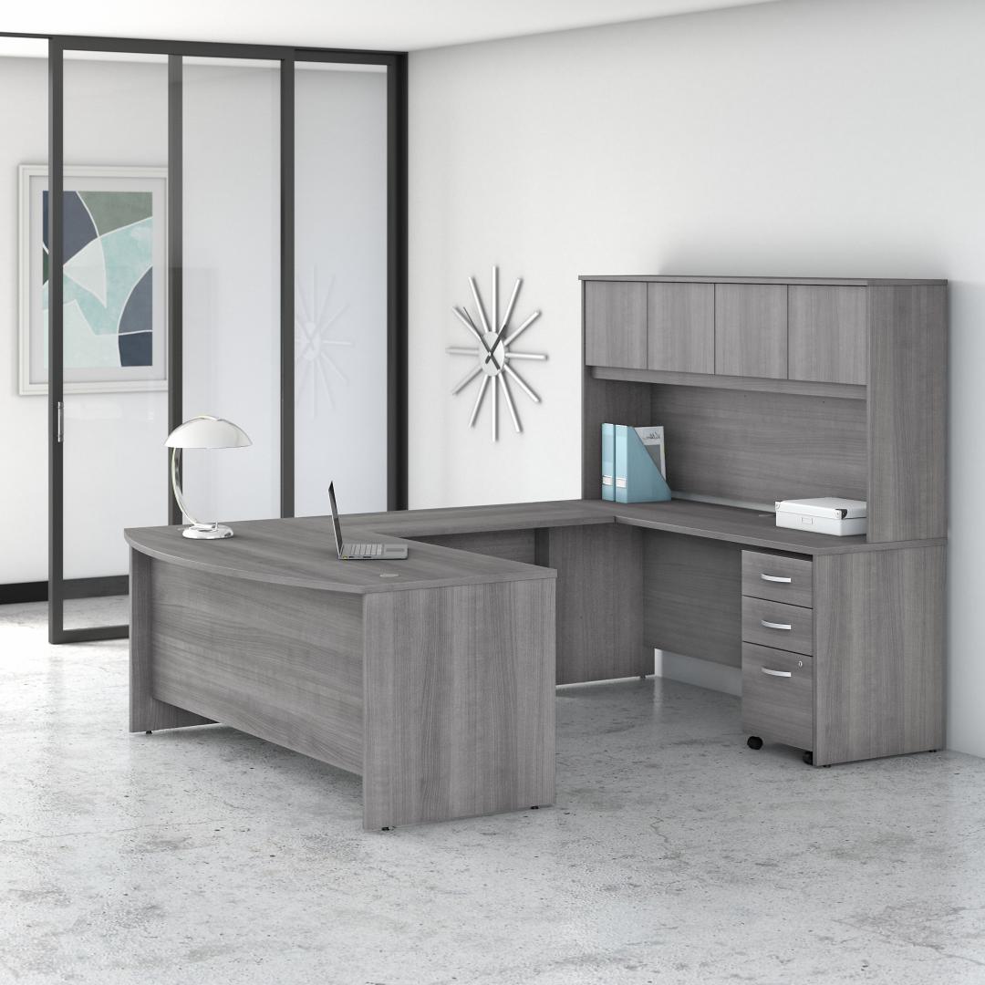 Besto executive office desks 71w x 92d lifestyle Besto executive office desks 71w x 92d lifestyle