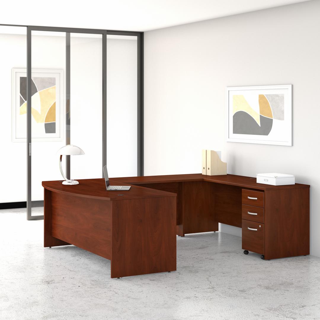 Besto office desk u shape 71w x 92d lifestyle Besto office desk u shape 71w x 92d lifestyle
