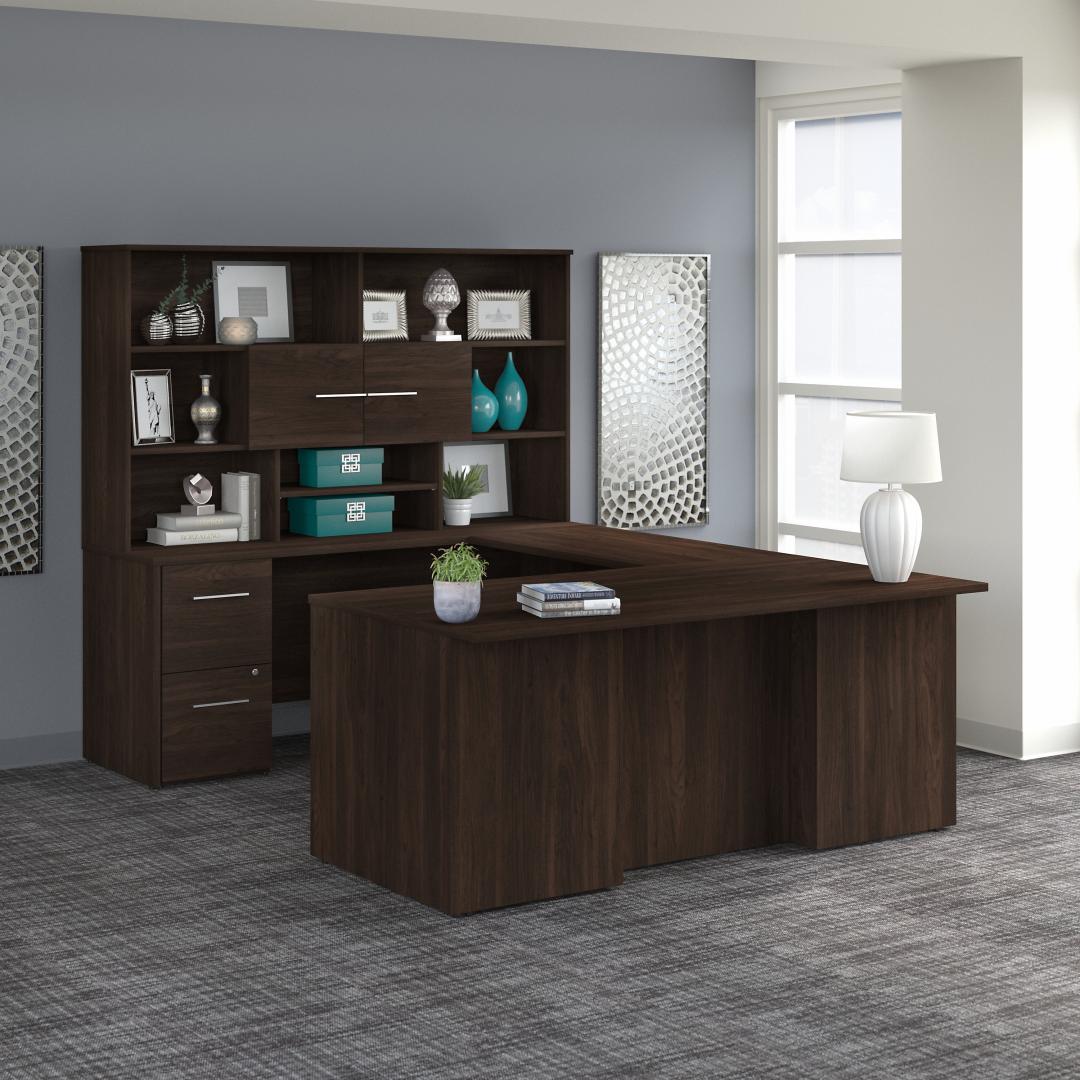 Premier office desk u shape 71w x 100d lifestyle Premier office desk u shape 71w x 100d lifestyle