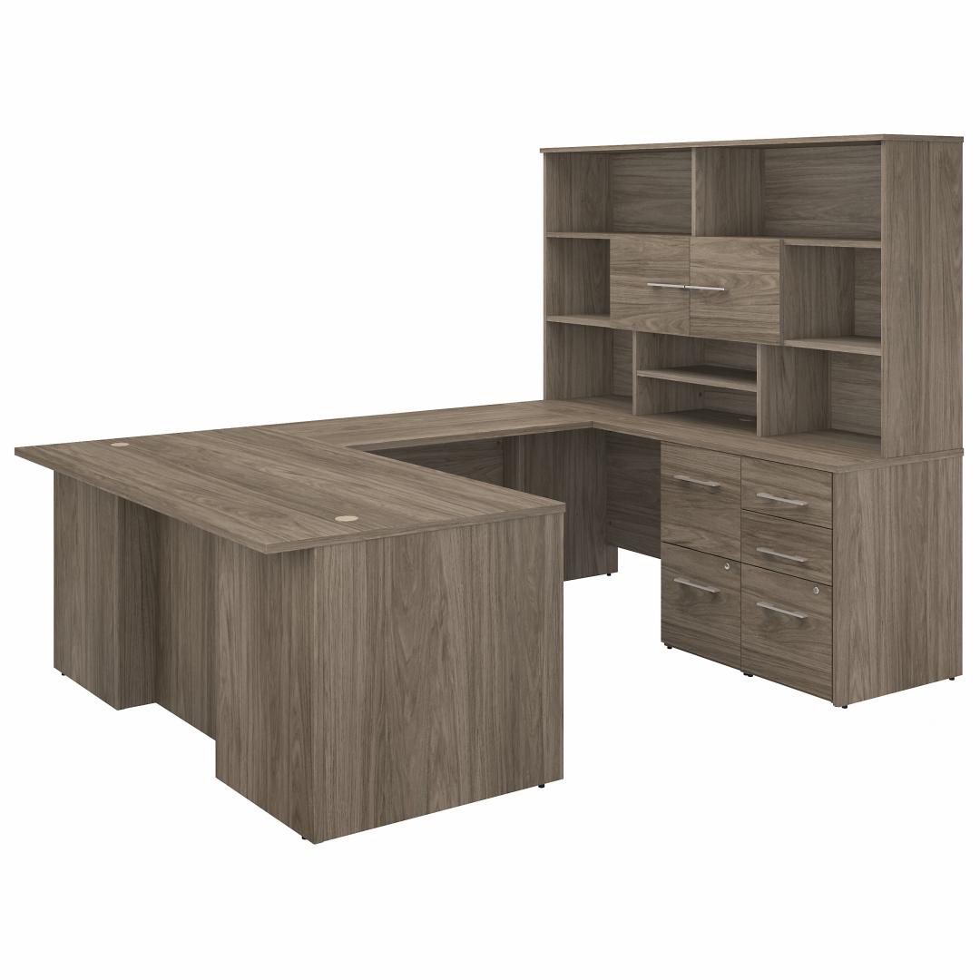 U shaped desk with hutch CUB OF5003MHSU FBB U shaped desk with hutch CUB OF5003MHSU FBB