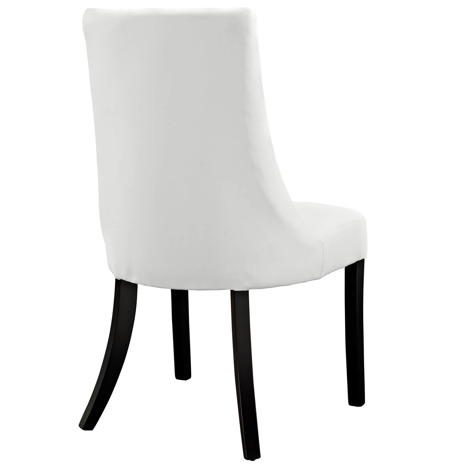 Upholstered dining chair back view Upholstered dining chair back view