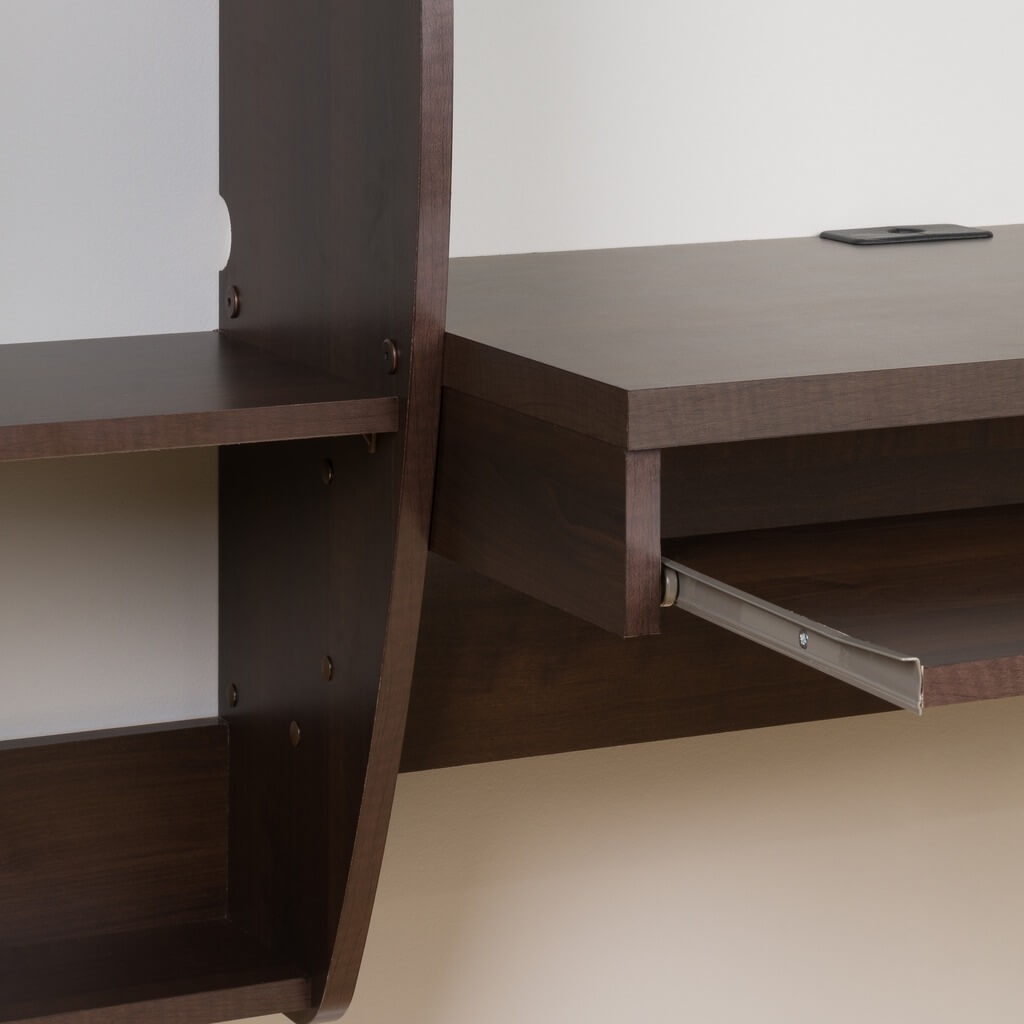 Wall mount laptop desk detail Wall mount laptop desk detail