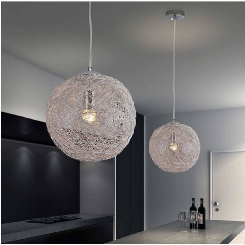 White ceiling lights environmental view White ceiling lights environmental view