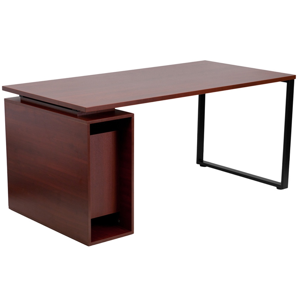 Wooden desks rear view Wooden desks rear view