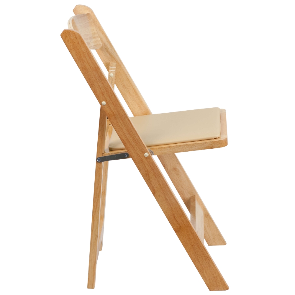 Wooden folding chairs side view Wooden folding chairs side view
