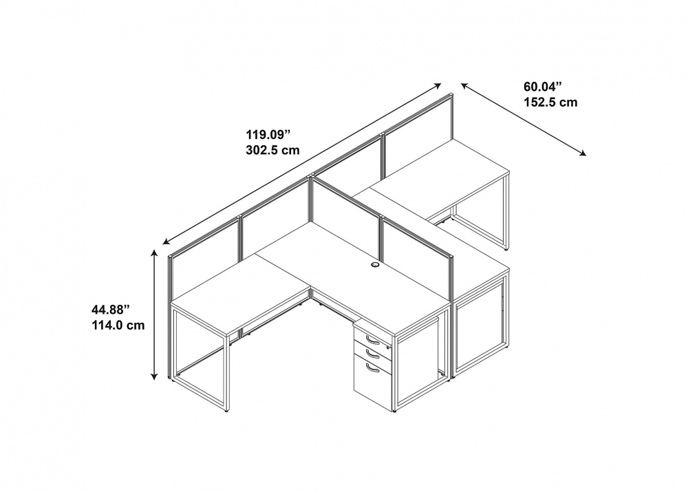 Workstation desks 3d dimensions Workstation desks 3d dimensions