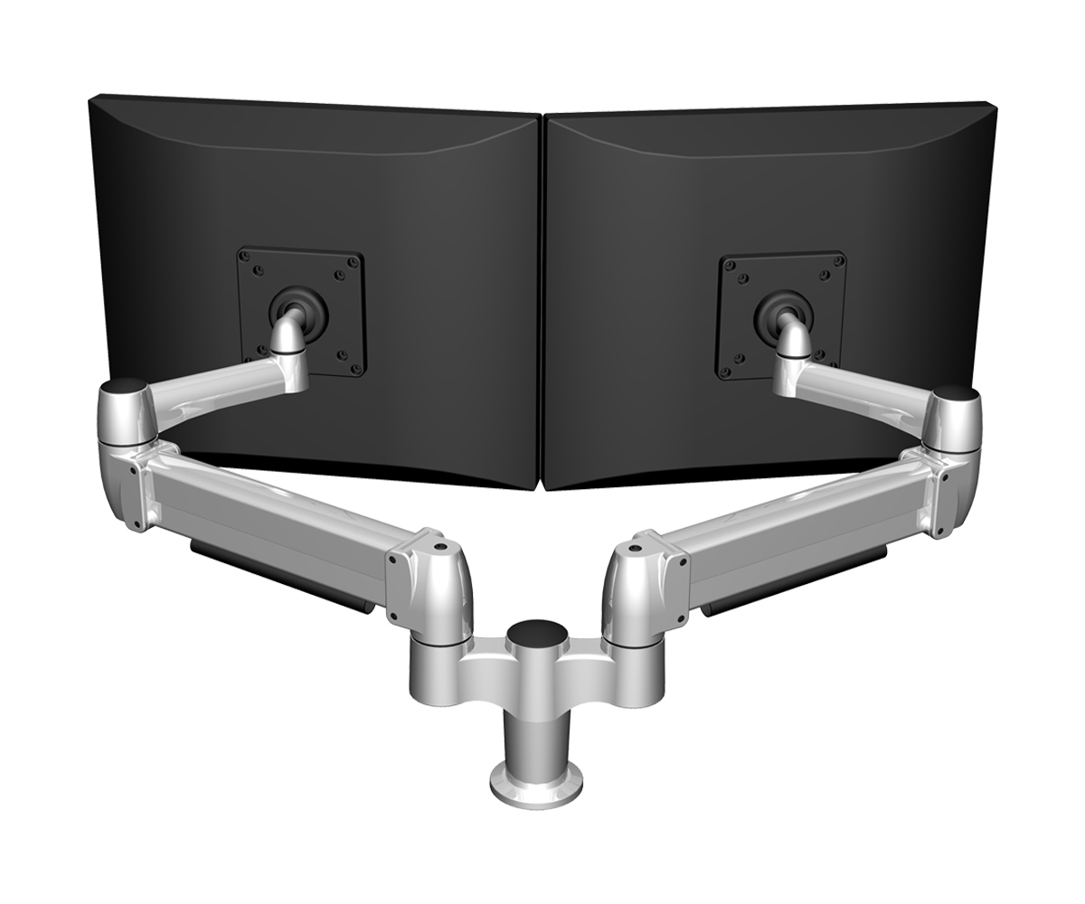 Cubicles 6x6, 5x6 and 5x5 - Monitor arms let you adjust the angle, depth and height of your monitors, giving you an eye-level ergonomic connection to your work. Choose from a variety of models for 1-4 screens, seated and standing applications.